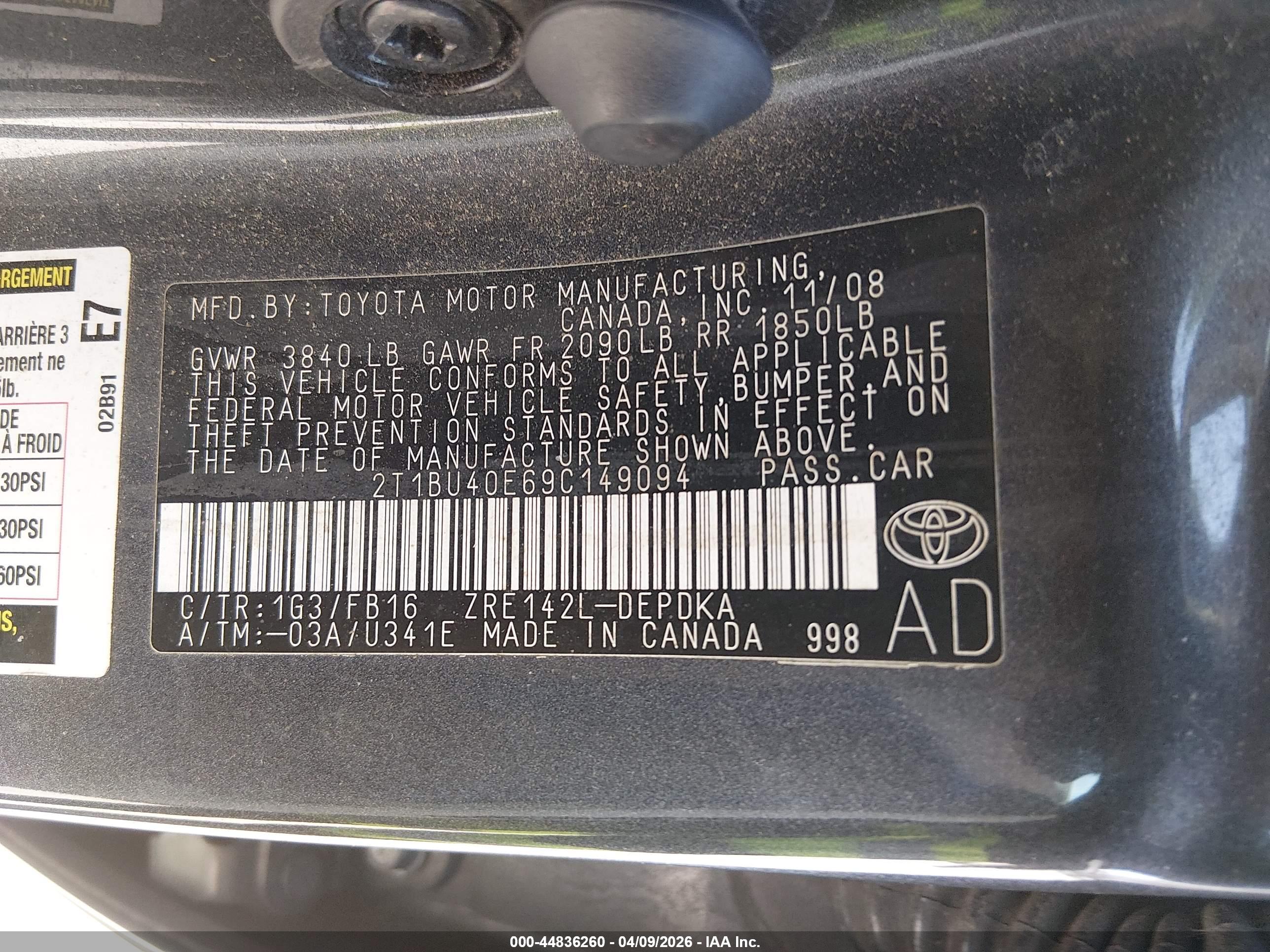 TOYOTA COROLLA image 9