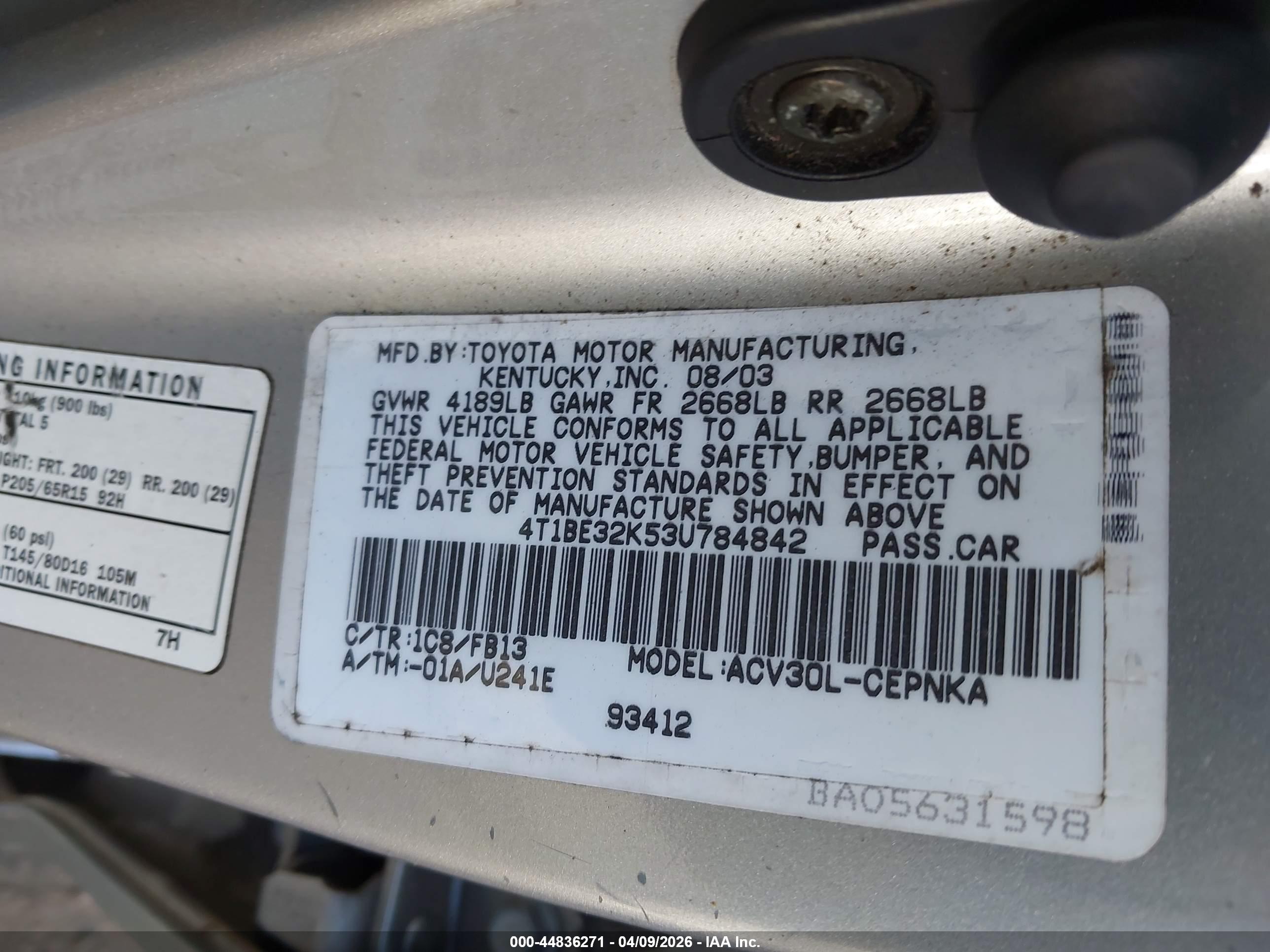 TOYOTA CAMRY image 9