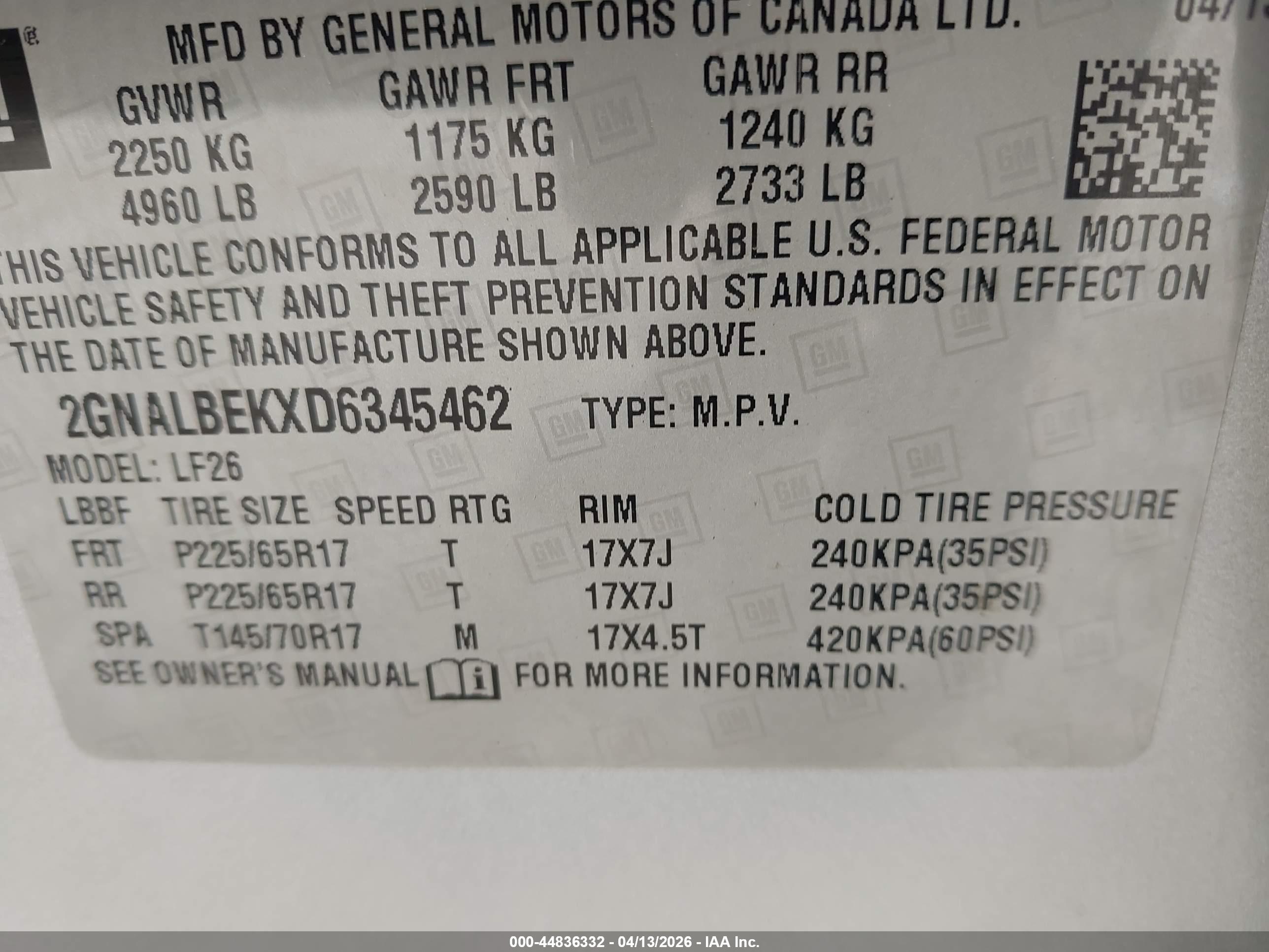 CHEVROLET EQUINOX image 9