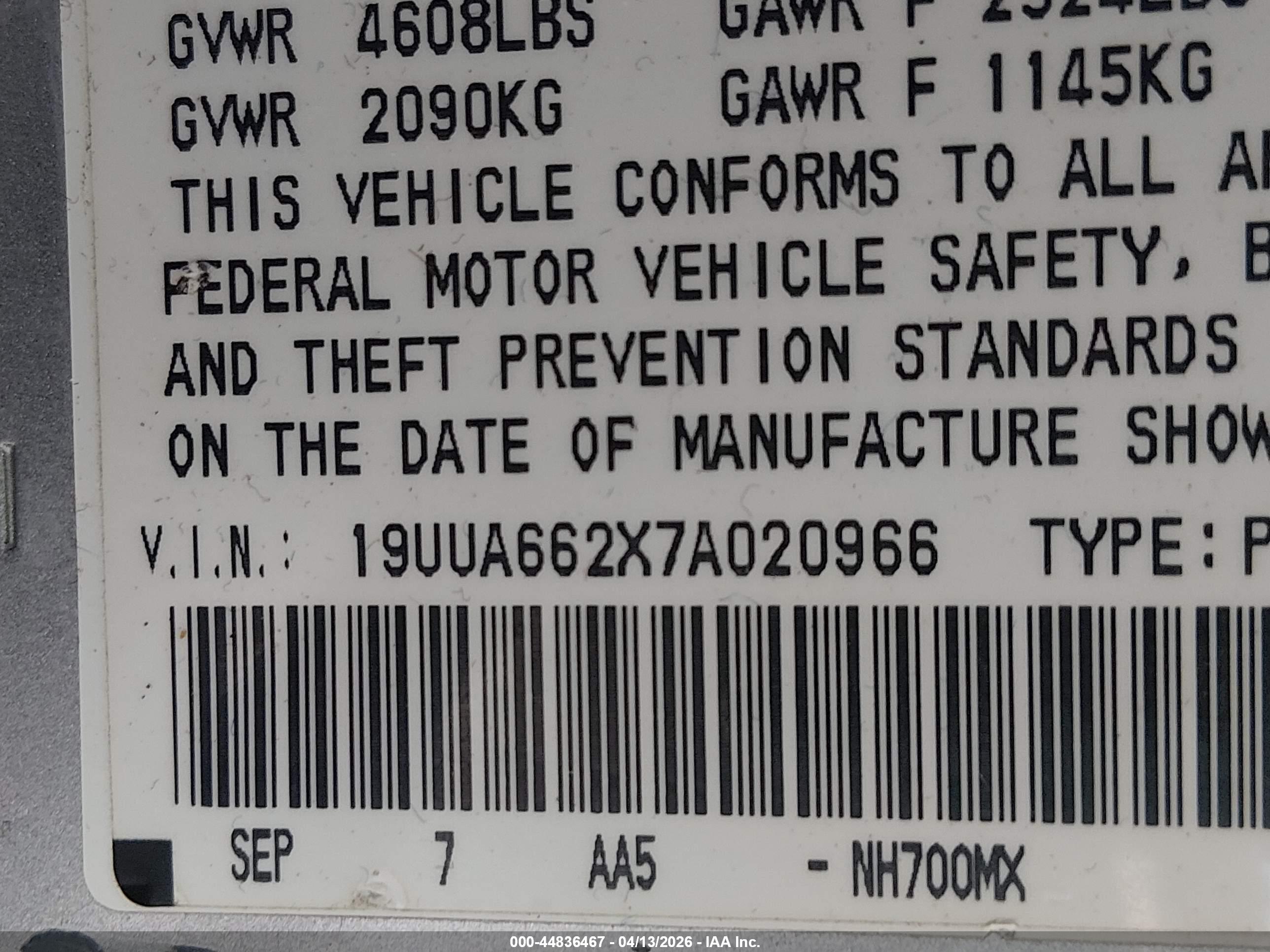 ACURA TL image 9