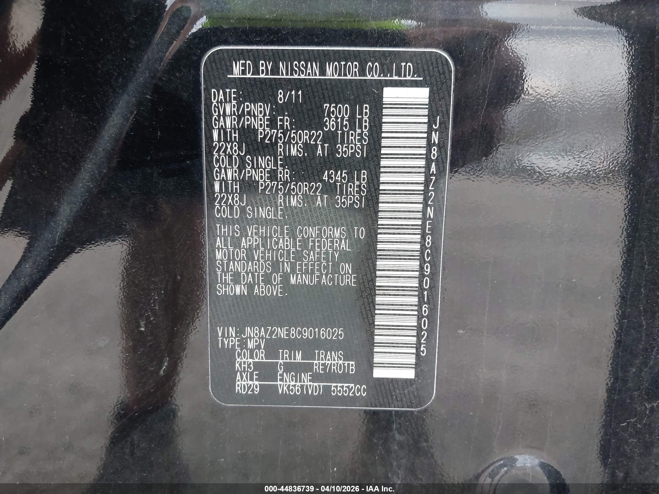 INFINITI QX56 image 9
