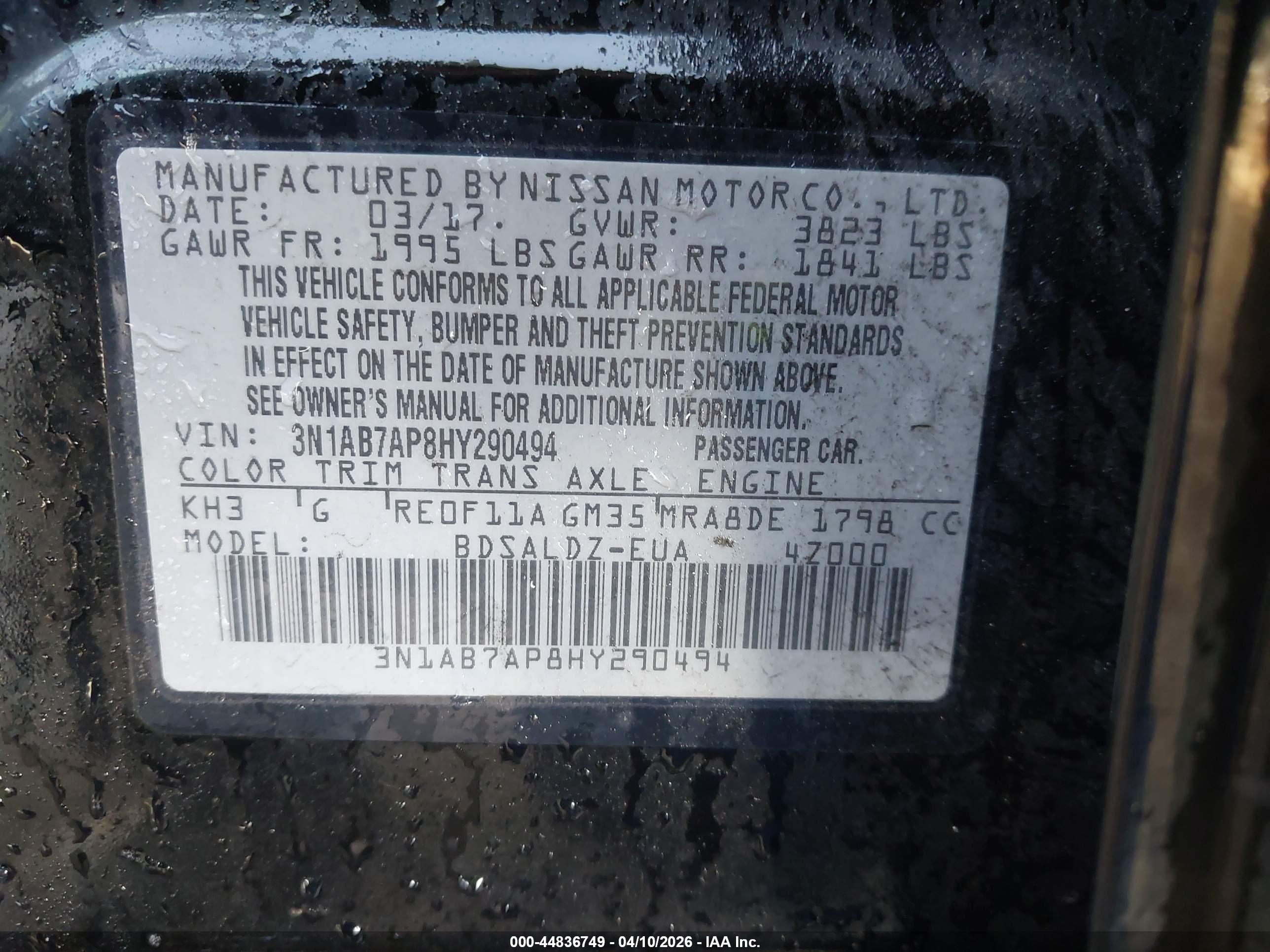 NISSAN SENTRA image 9