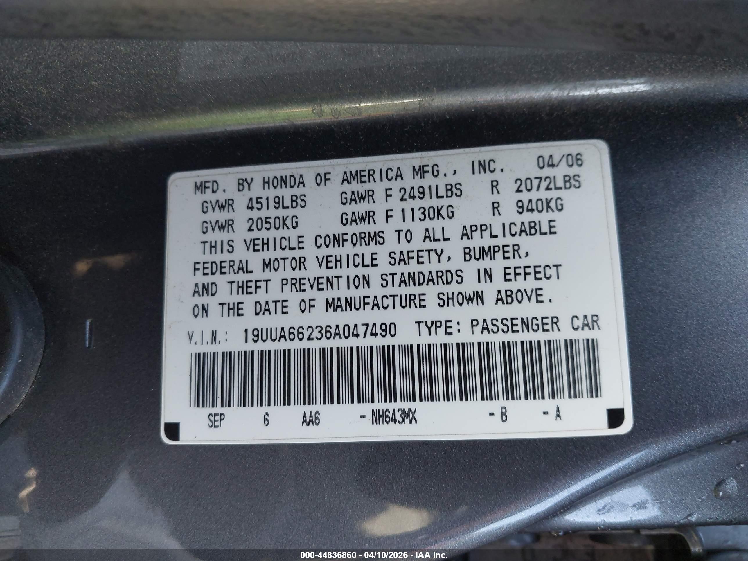 ACURA TL image 9