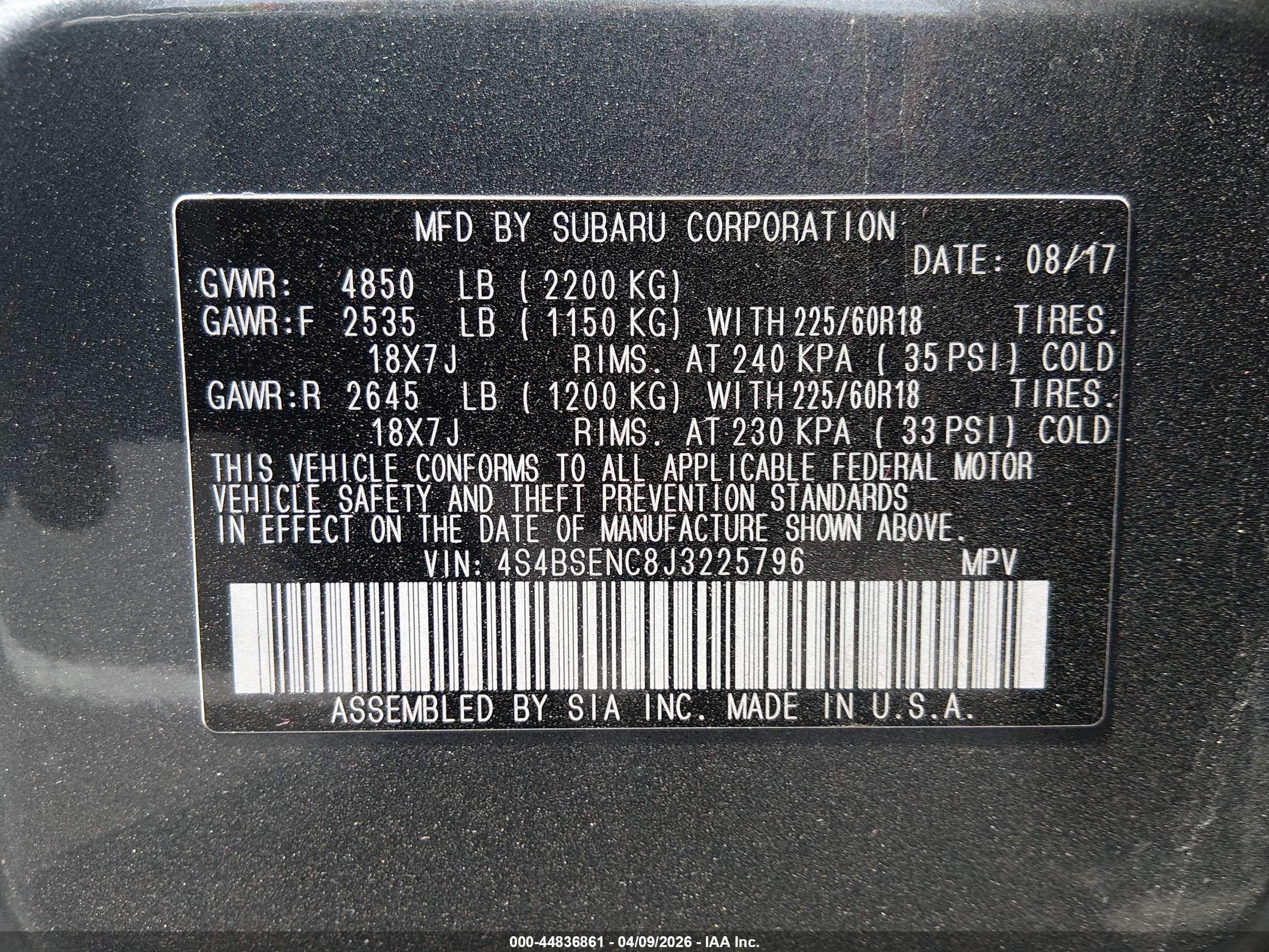 SUBARU OUTBACK image 9