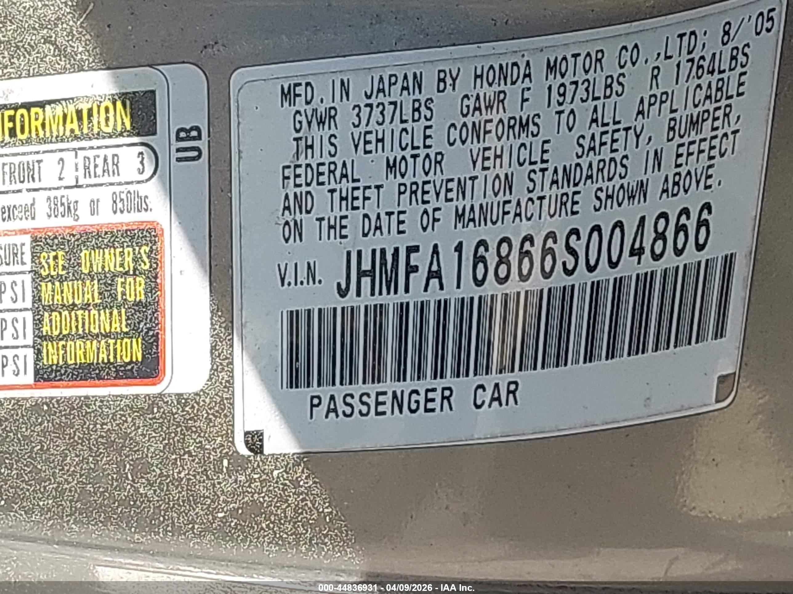 HONDA CIVIC image 9
