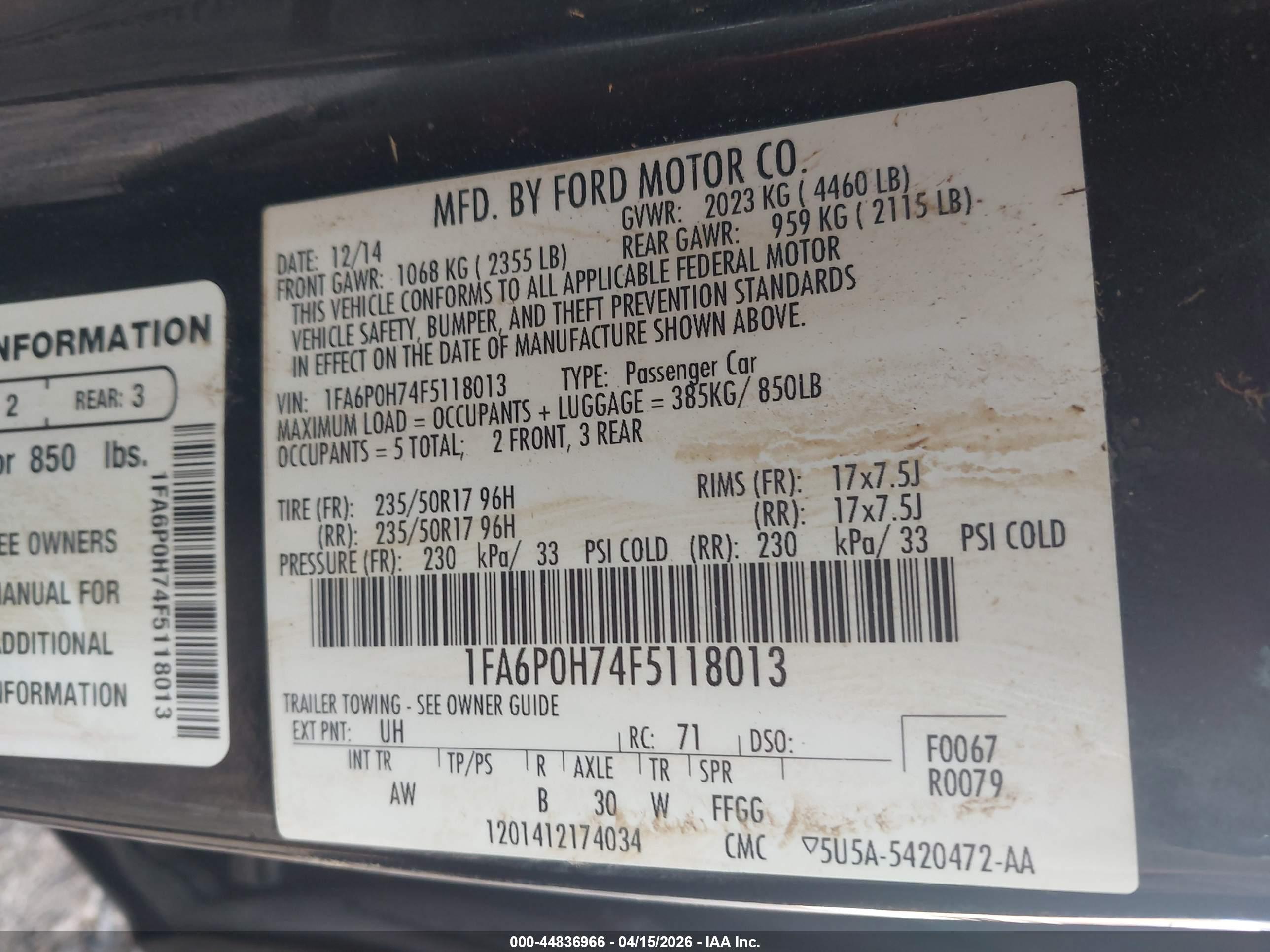 FORD FUSION image 9