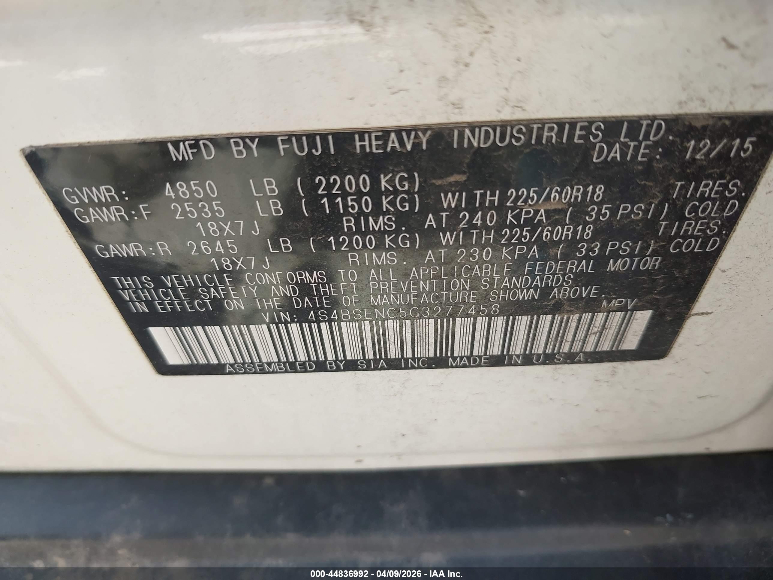 SUBARU OUTBACK image 9