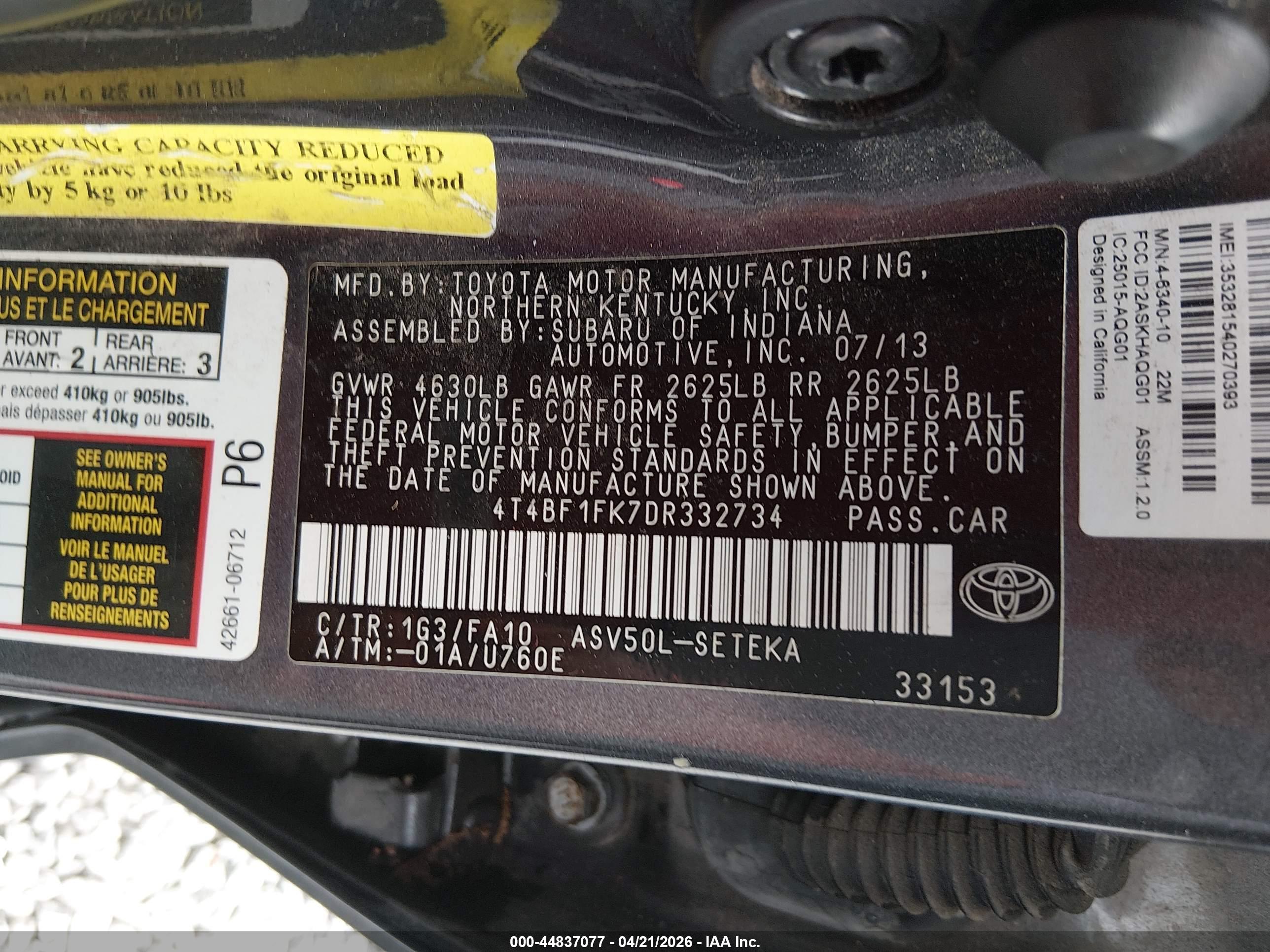 TOYOTA CAMRY image 9