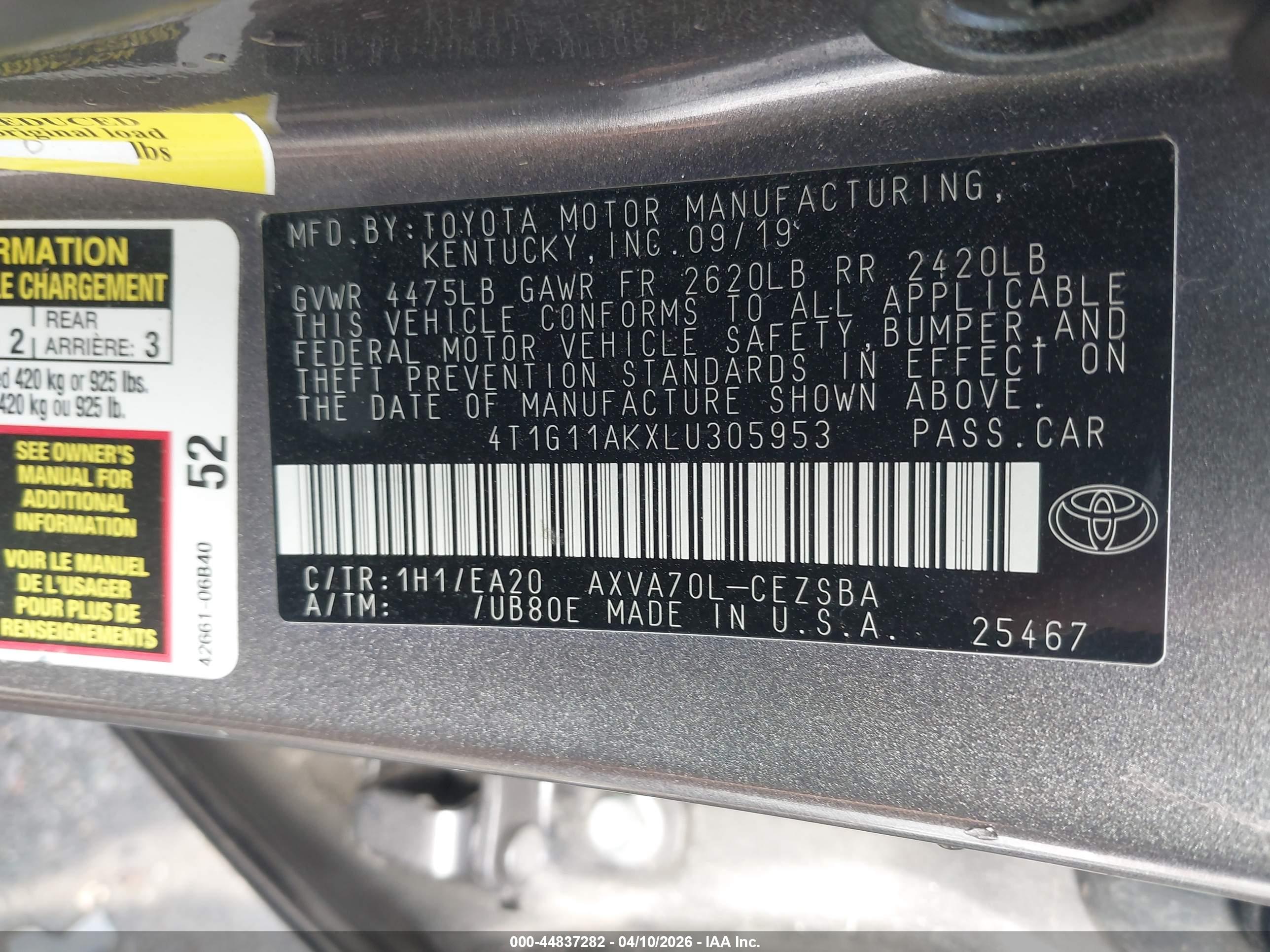 TOYOTA CAMRY image 9