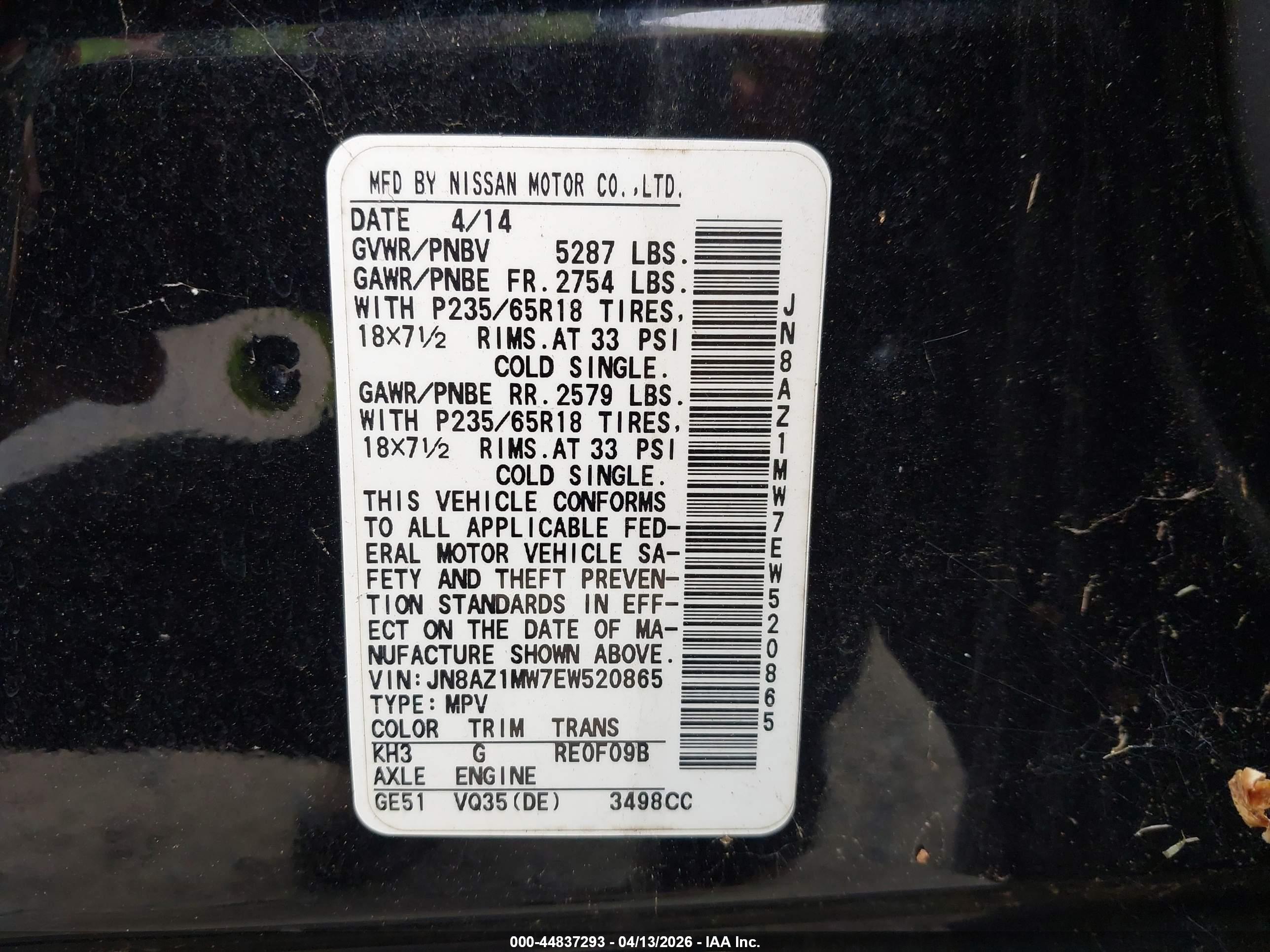 NISSAN MURANO image 9