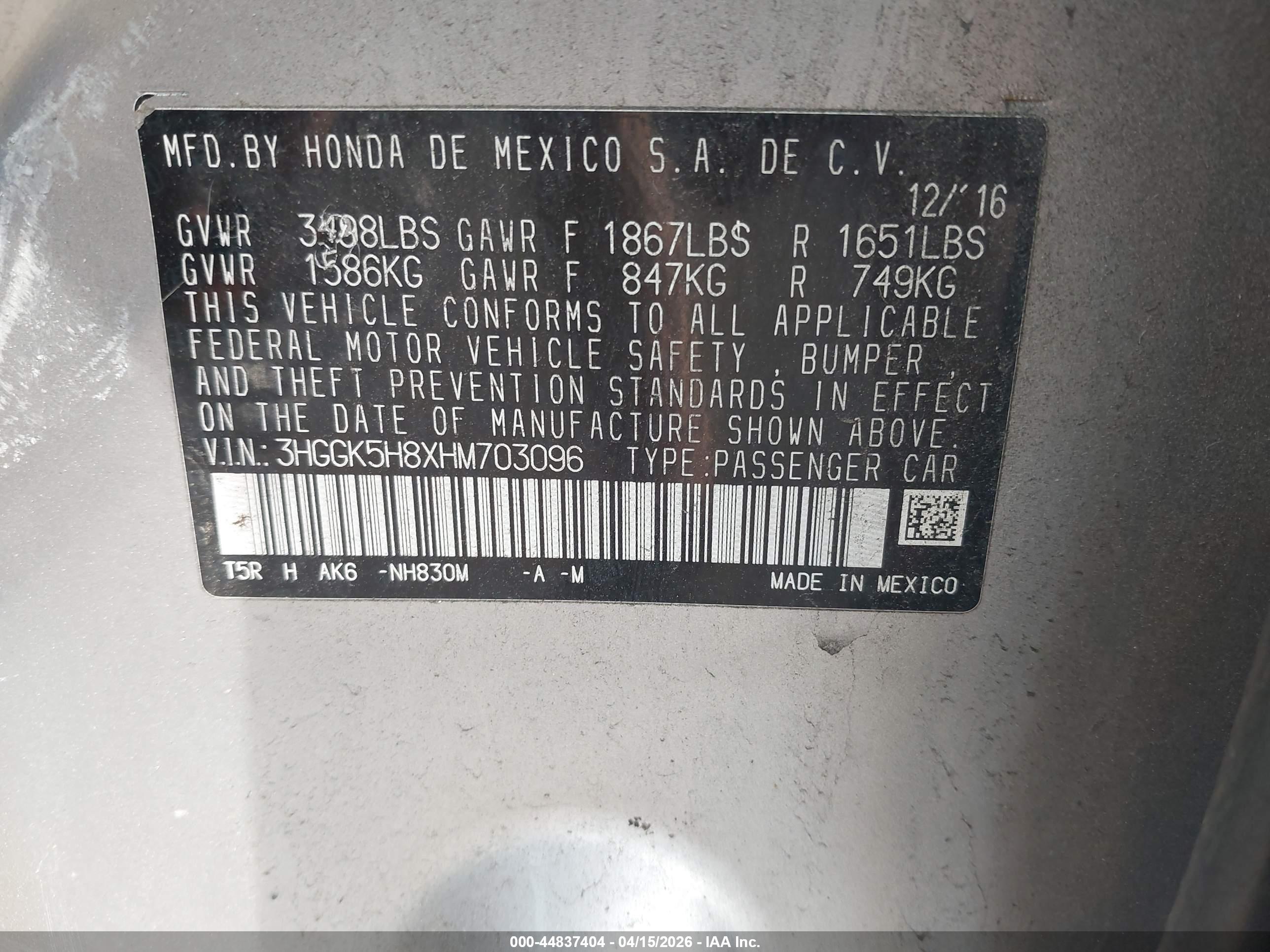 HONDA FIT image 9