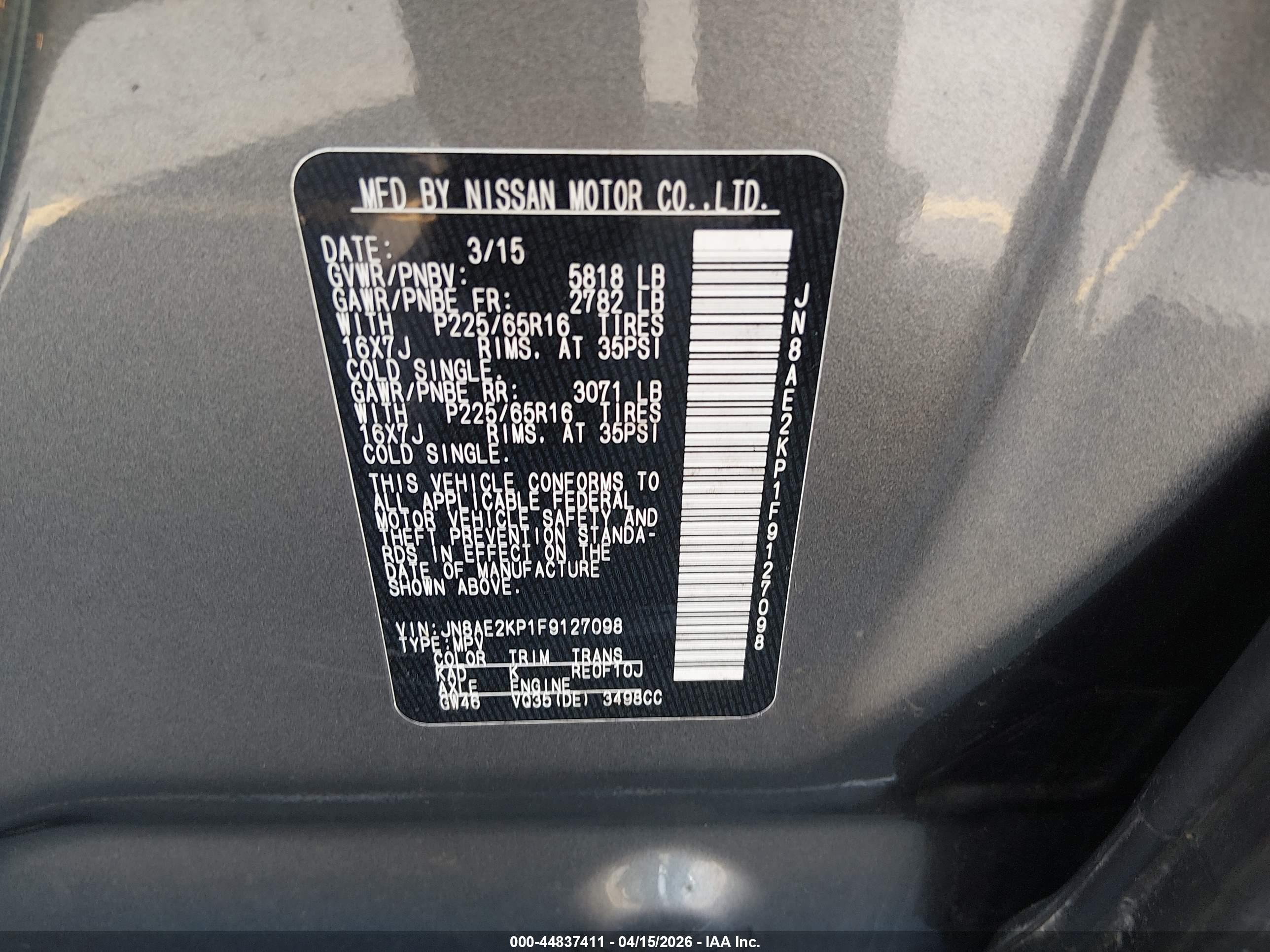 NISSAN QUEST image 9