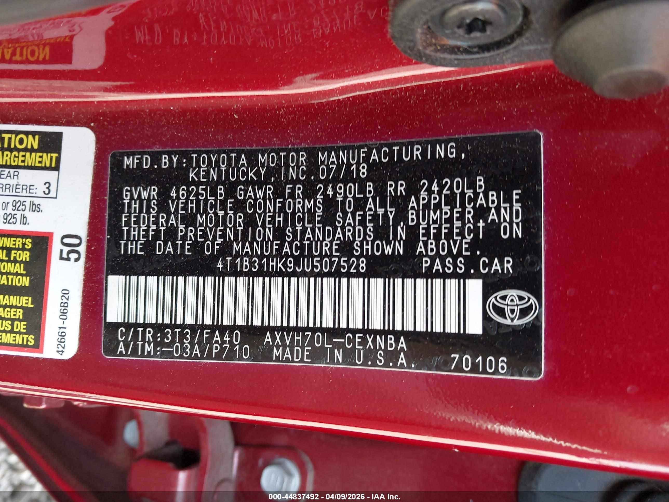 TOYOTA CAMRY image 9