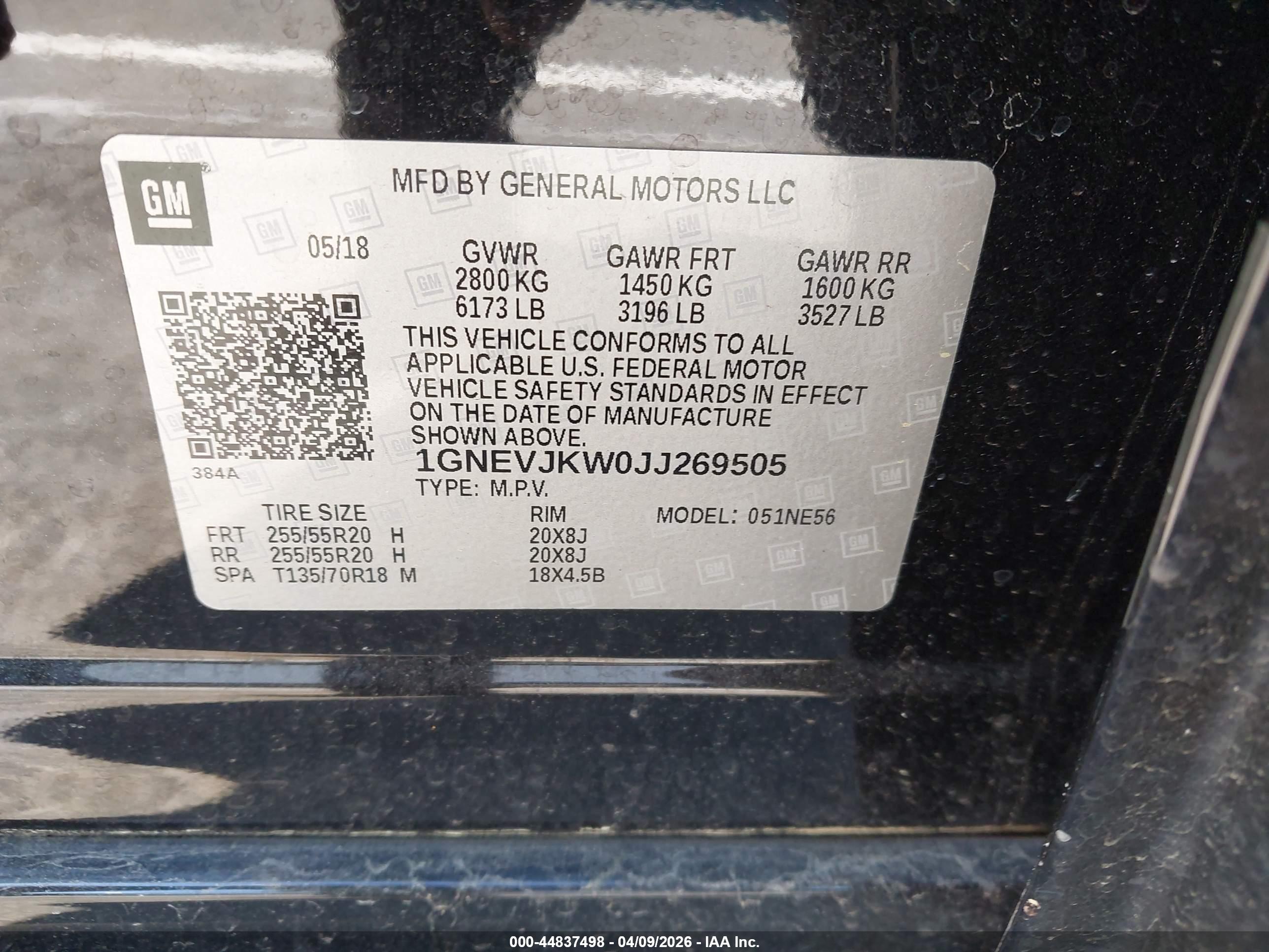 CHEVROLET TRAVERSE image 9