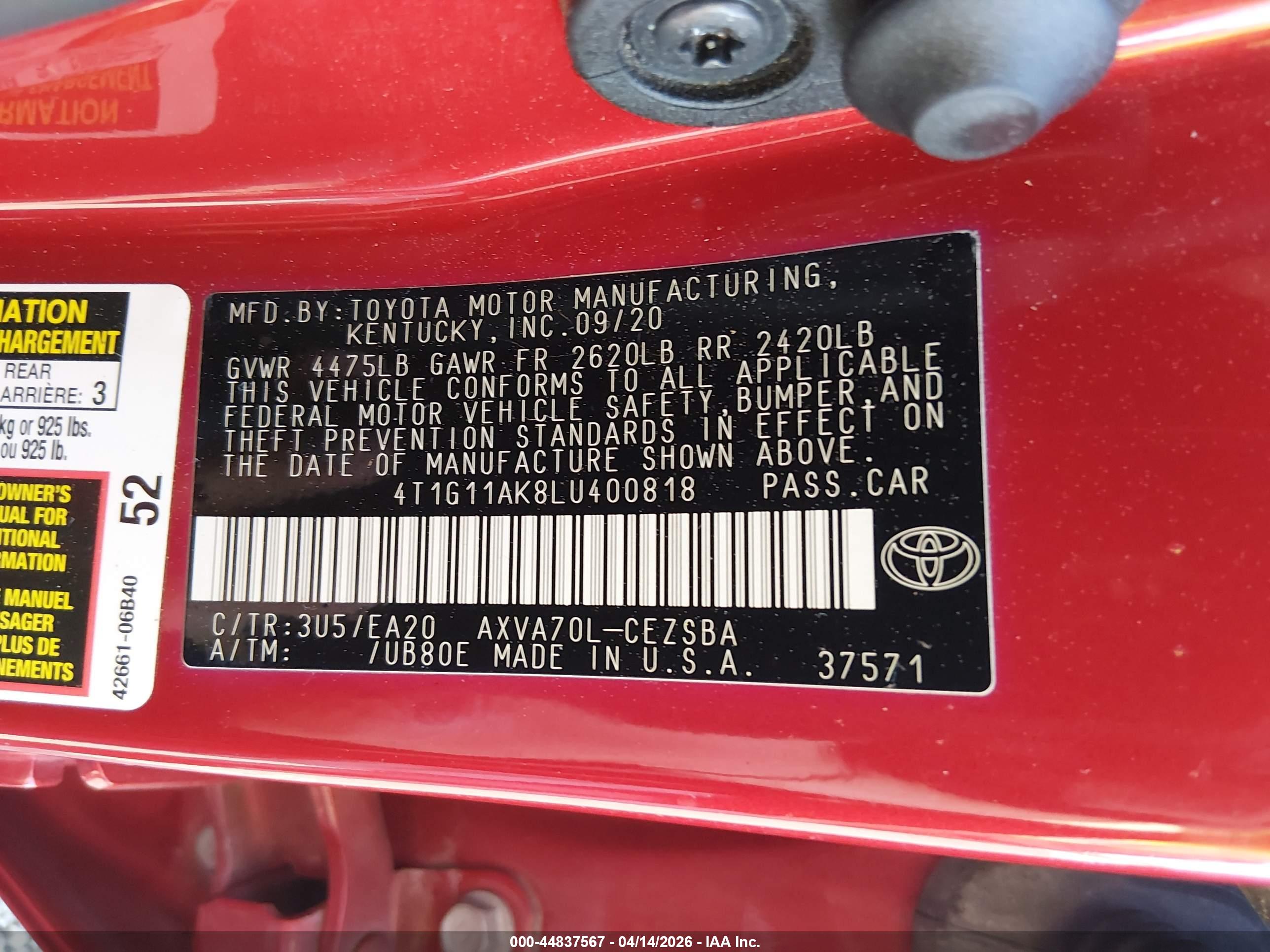 TOYOTA CAMRY image 9
