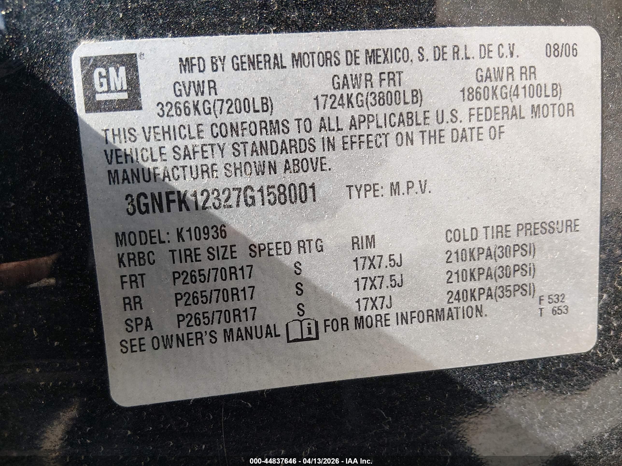 CHEVROLET AVALANCHE image 9