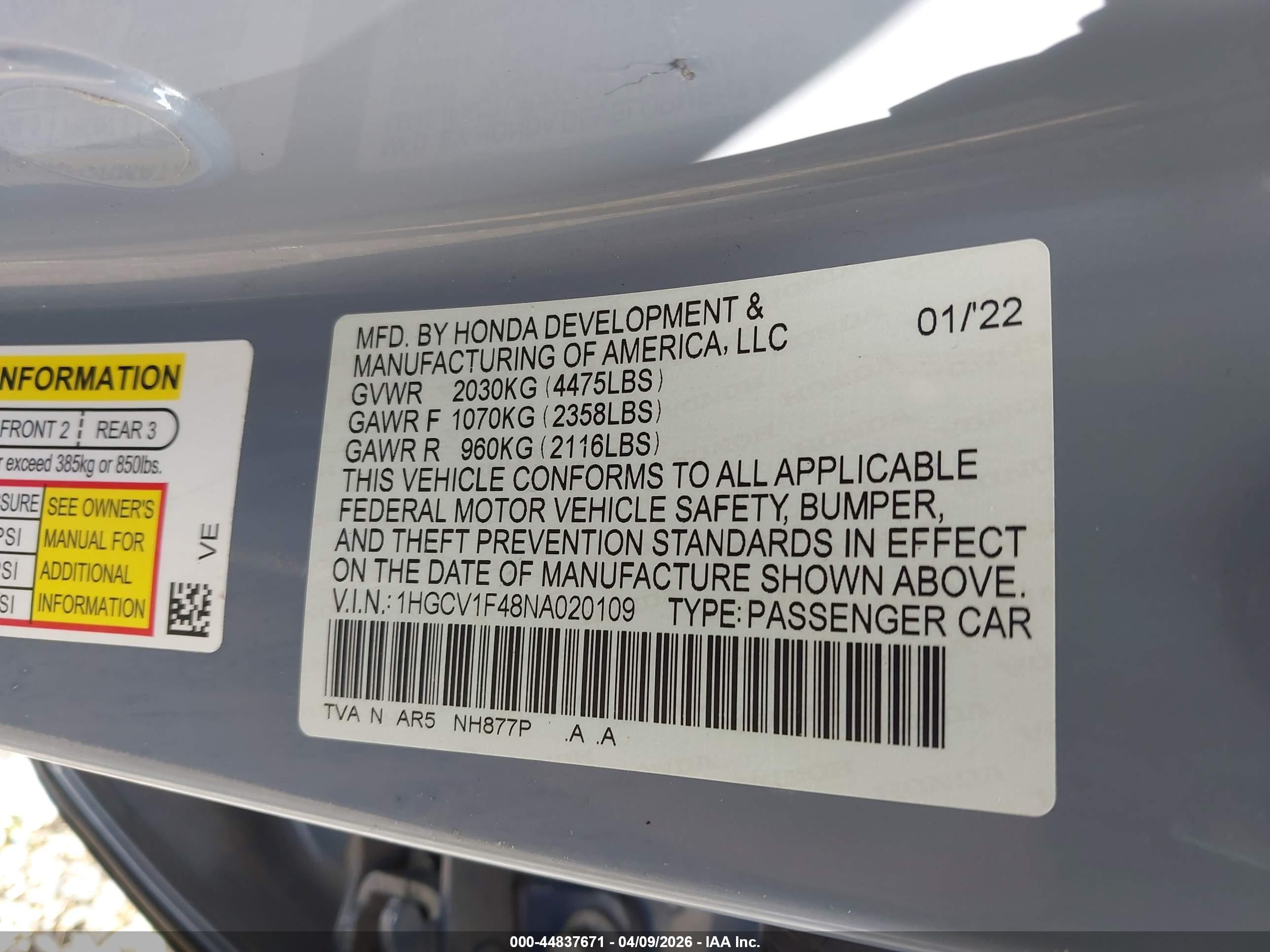 HONDA ACCORD image 9