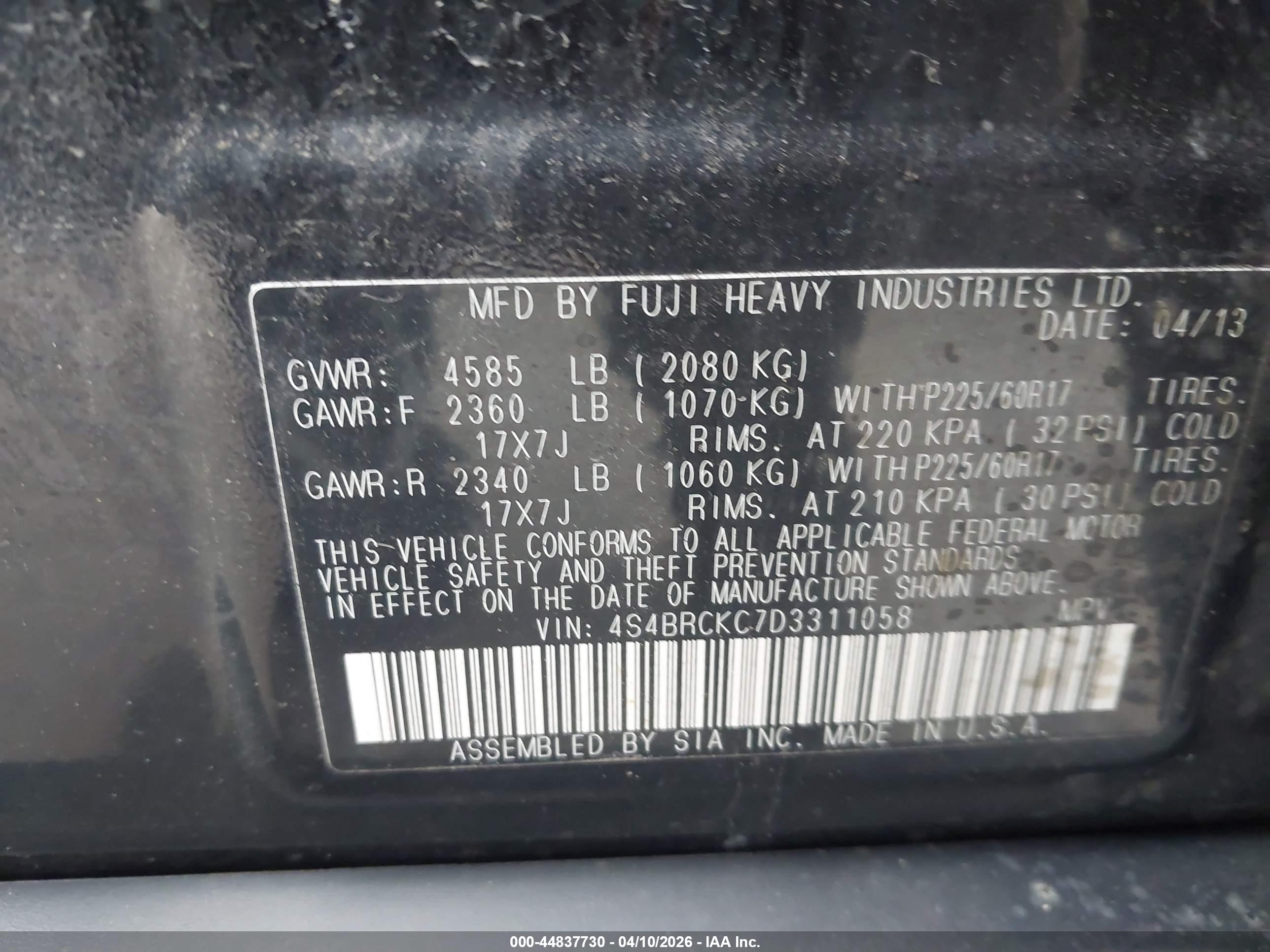 SUBARU OUTBACK image 9