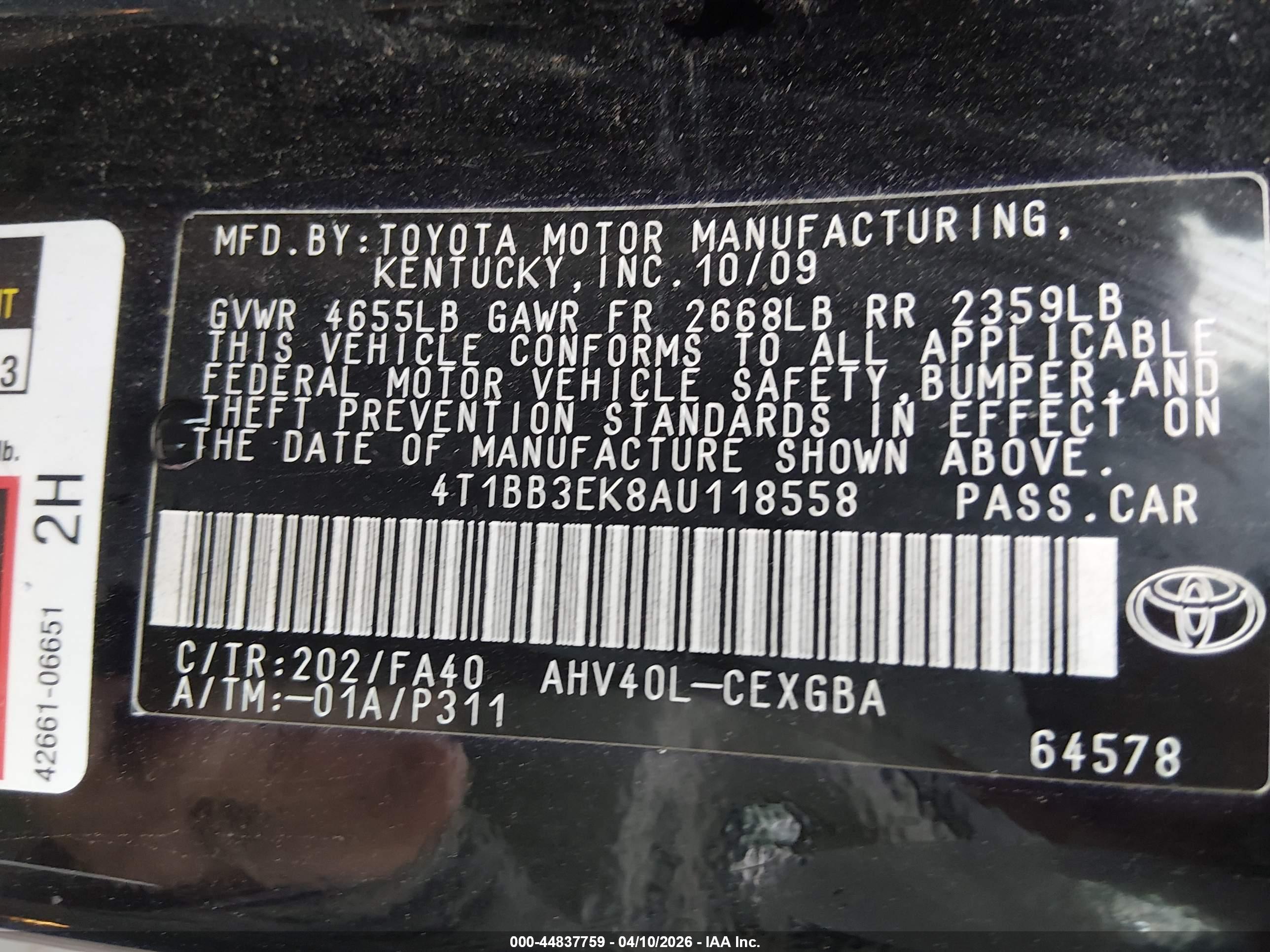 TOYOTA CAMRY image 9