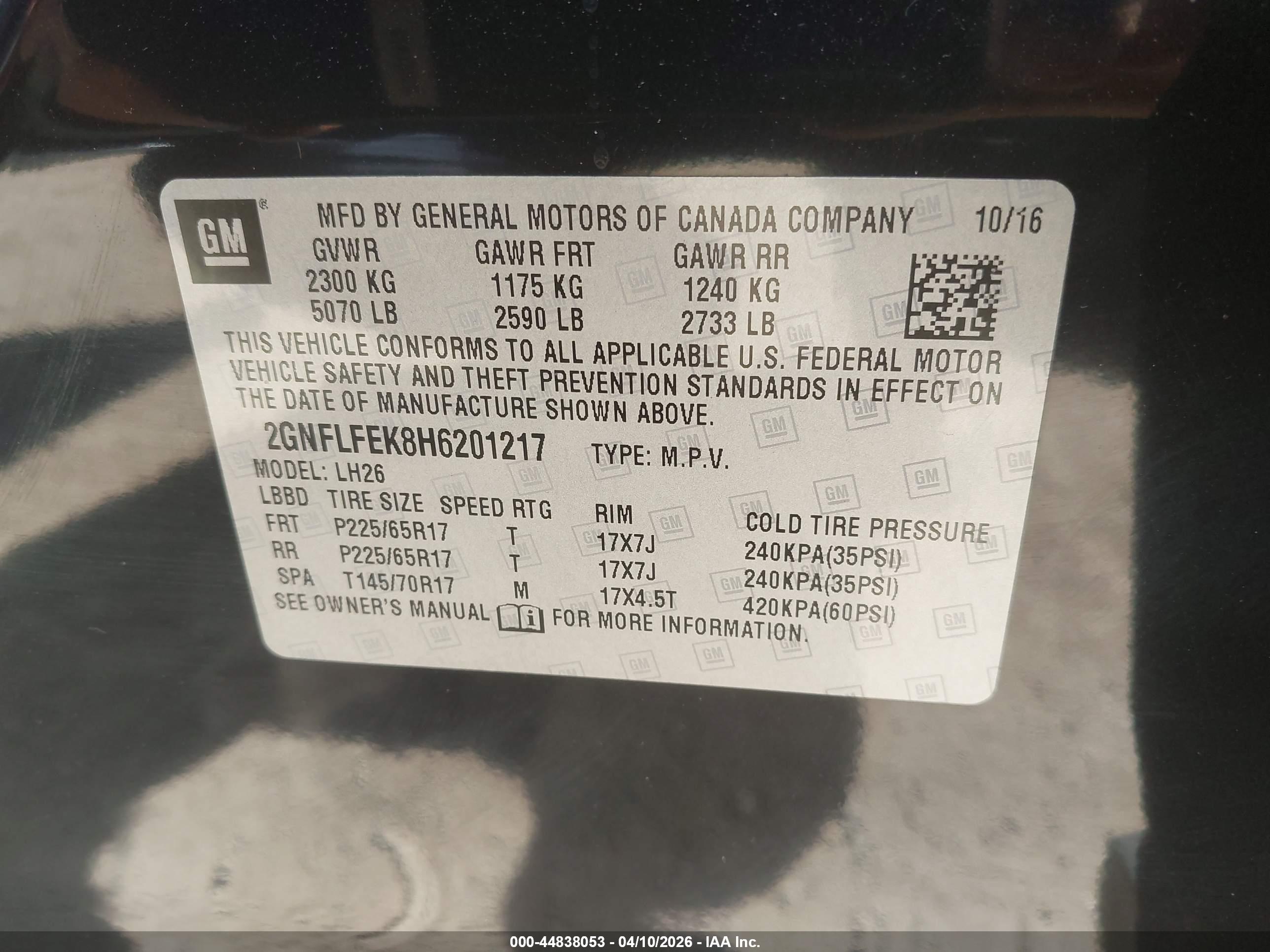 CHEVROLET EQUINOX image 9