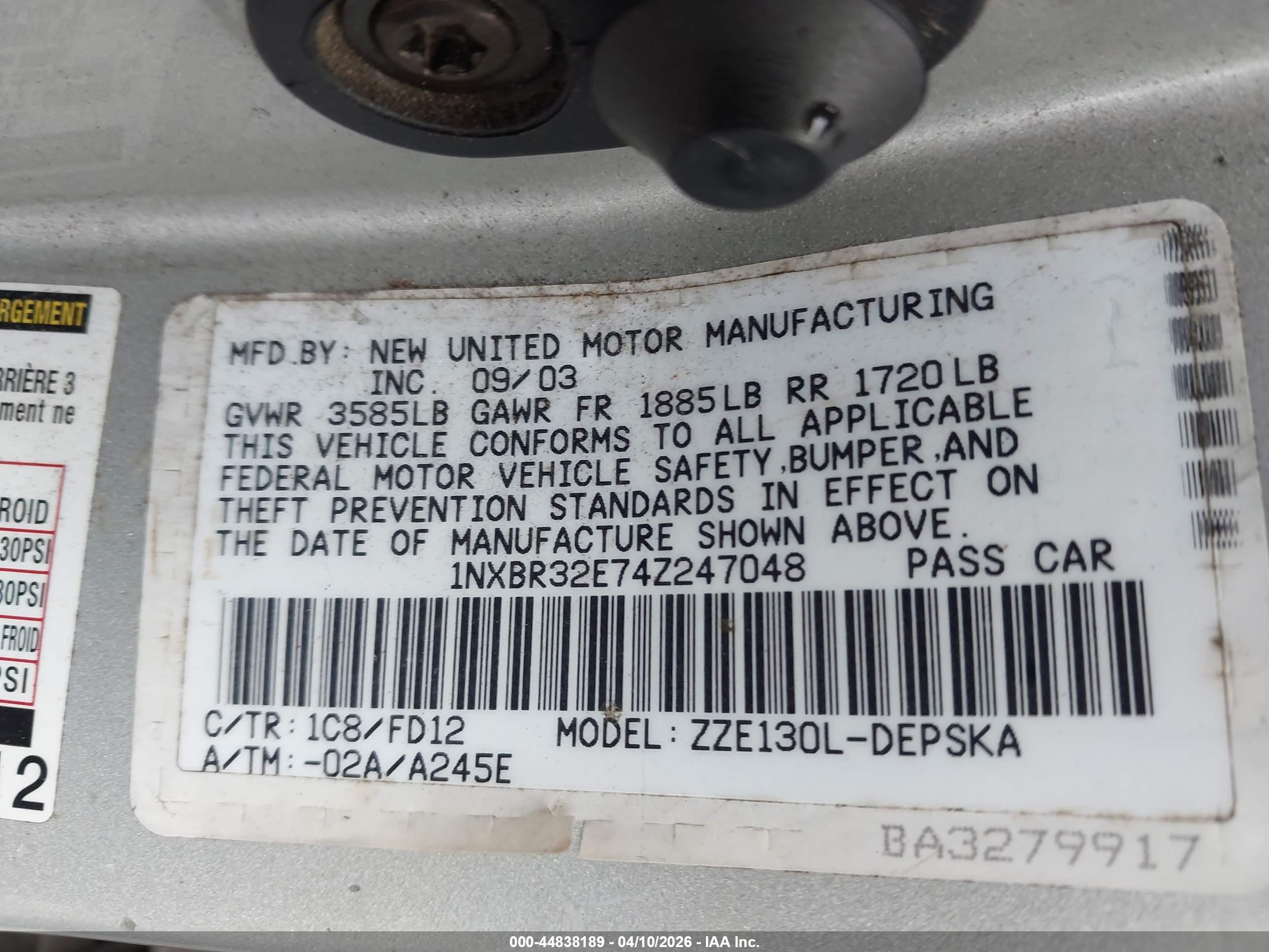 TOYOTA COROLLA image 9