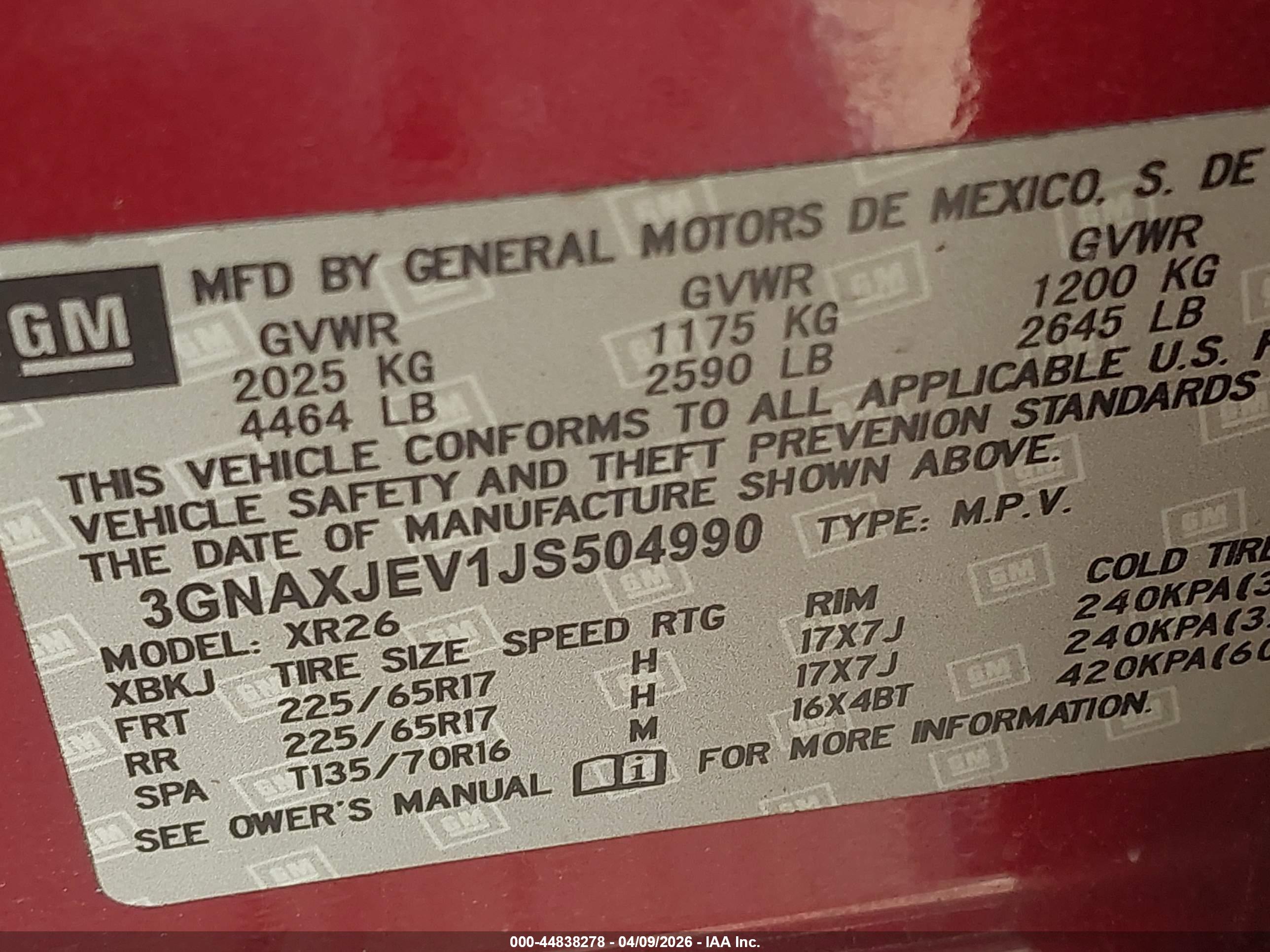 CHEVROLET EQUINOX image 9