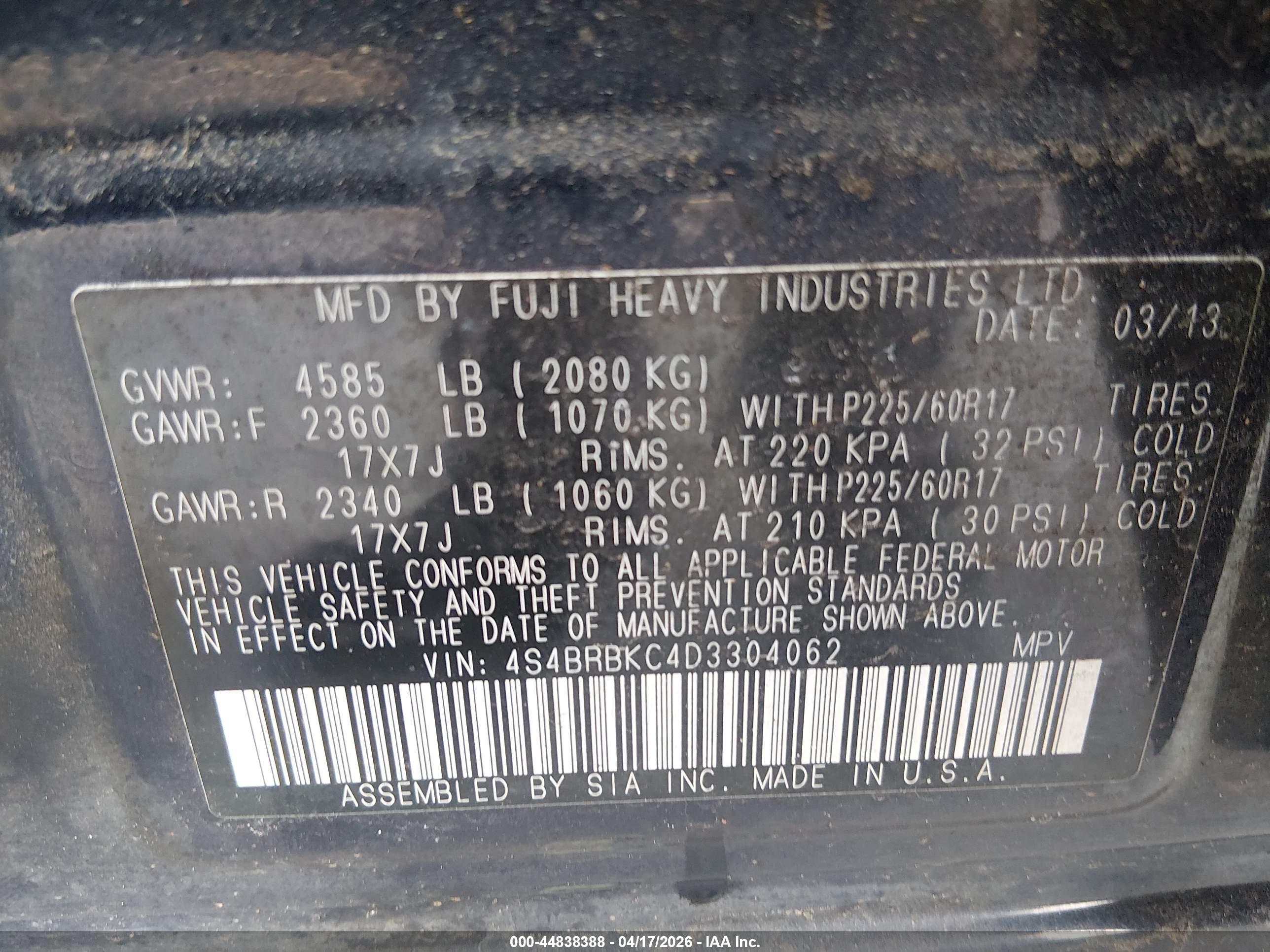 SUBARU OUTBACK image 9
