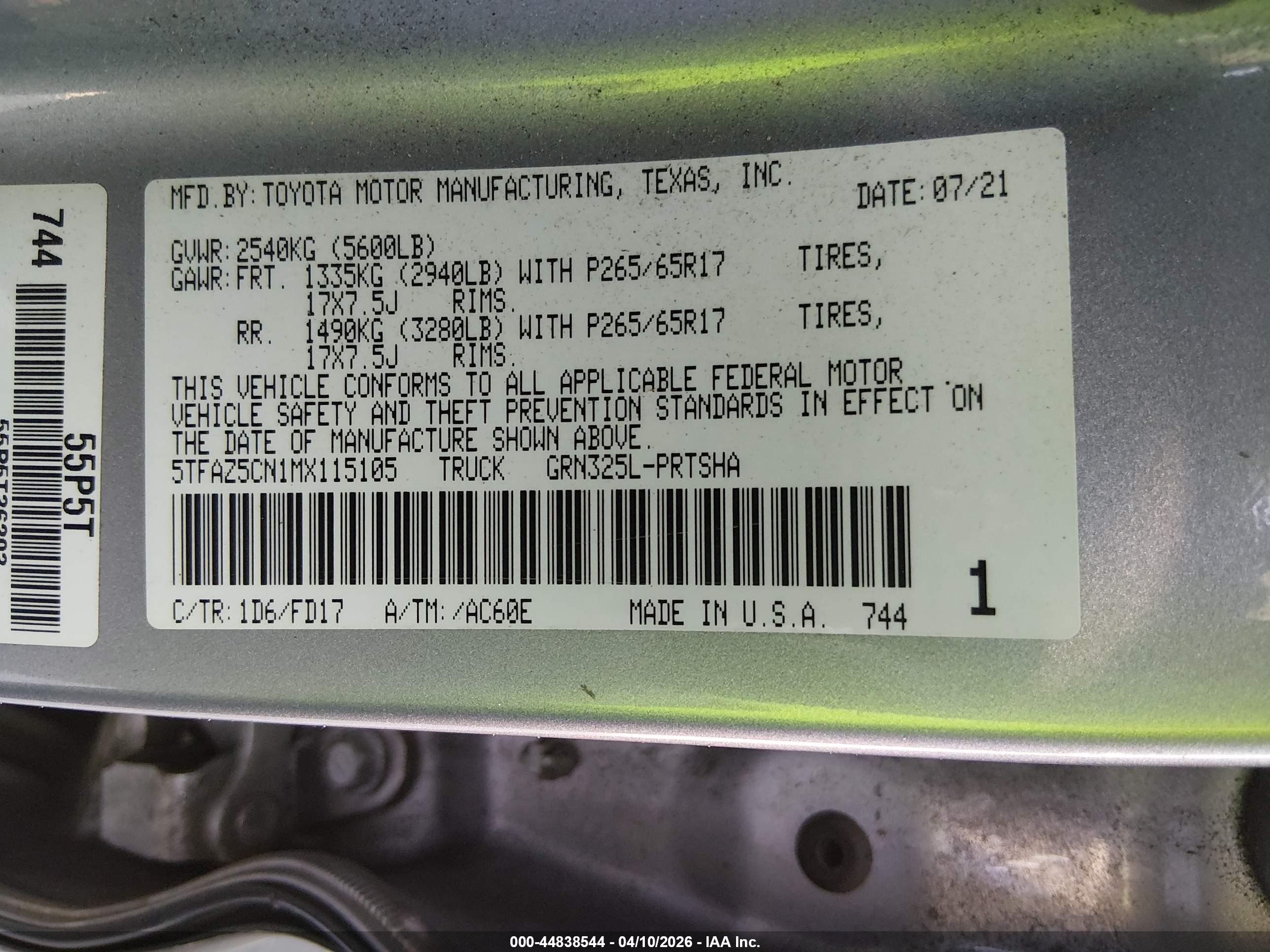 TOYOTA TACOMA image 9