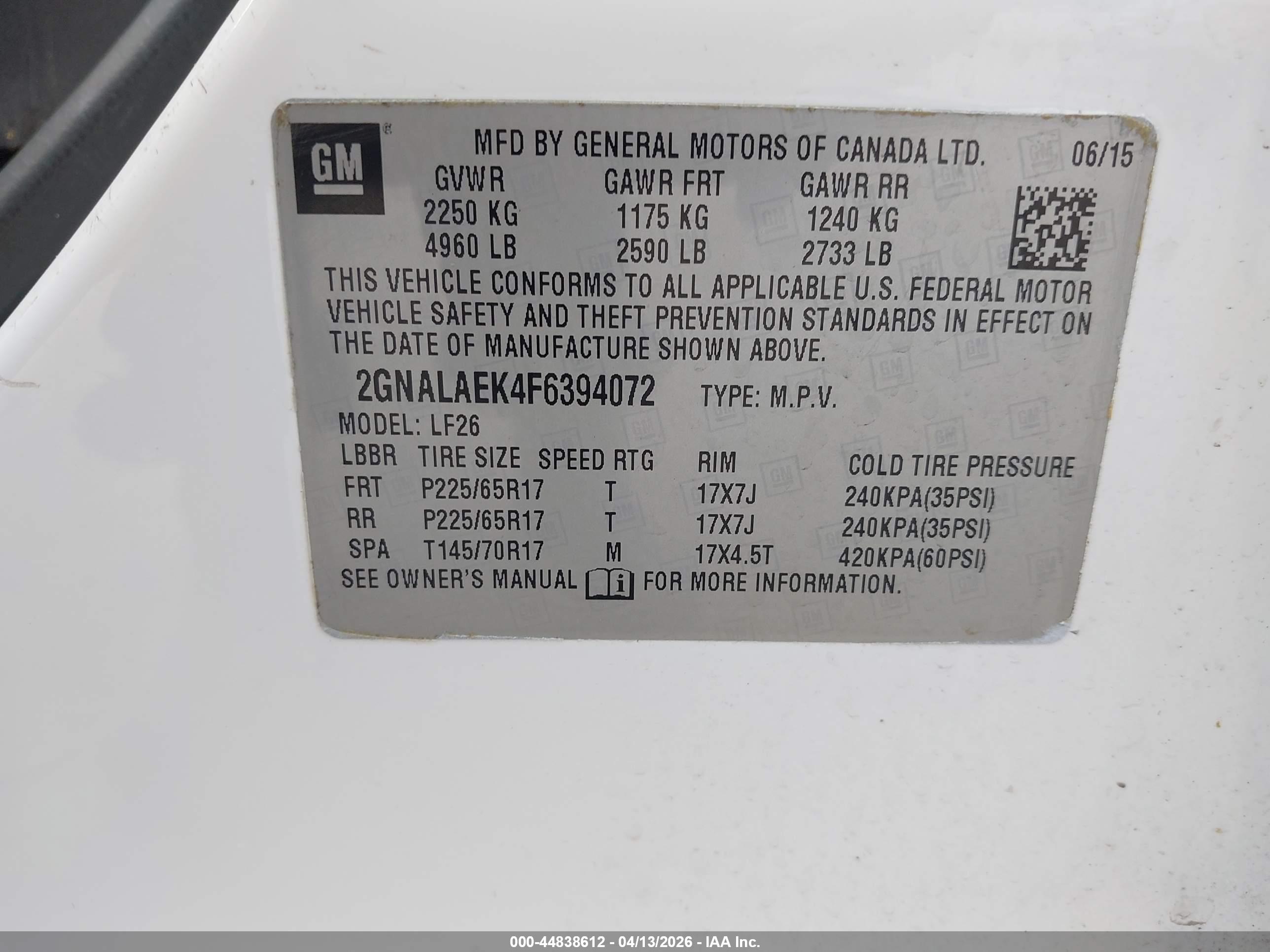CHEVROLET EQUINOX image 9