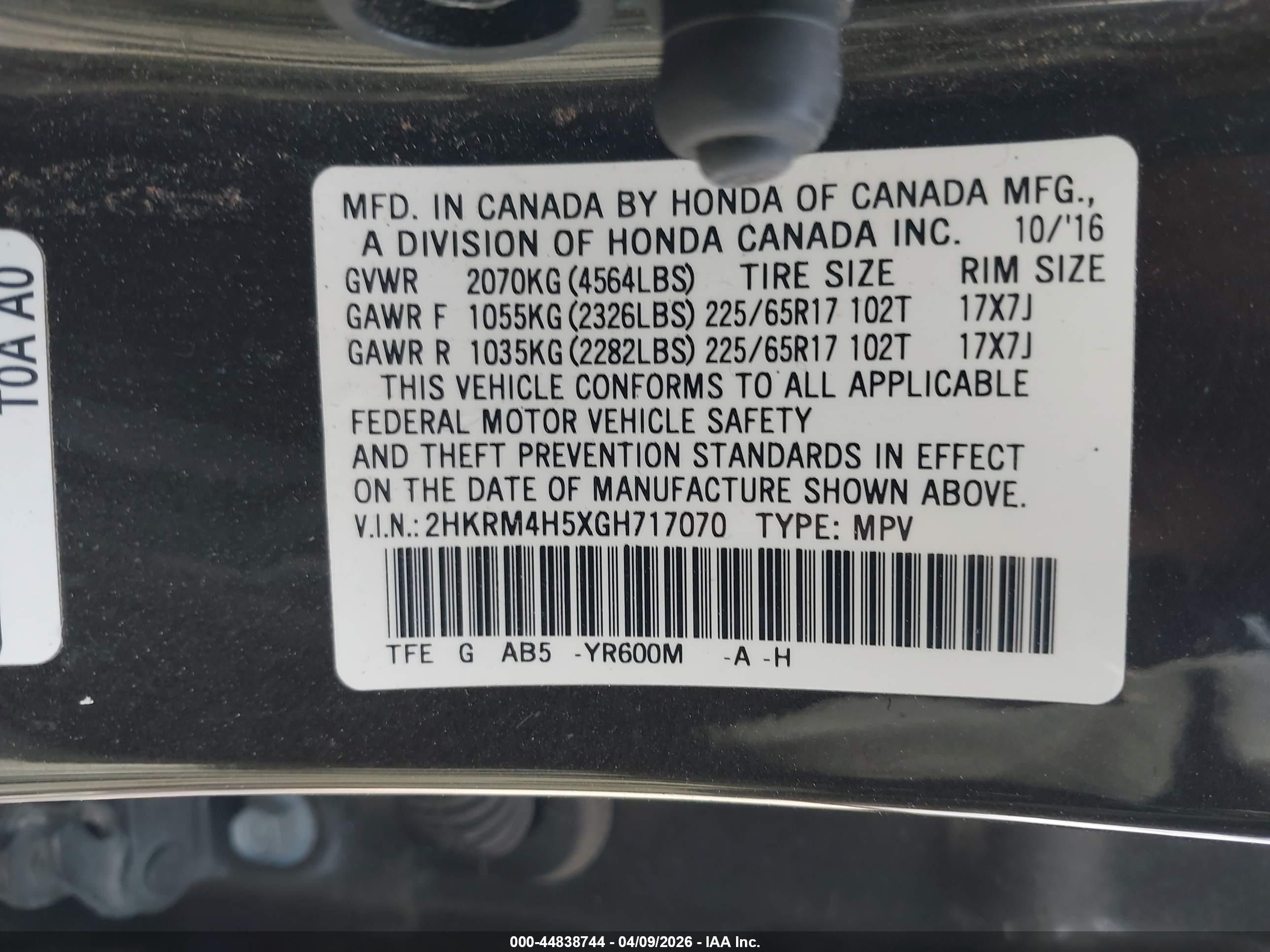 HONDA CR-V image 9