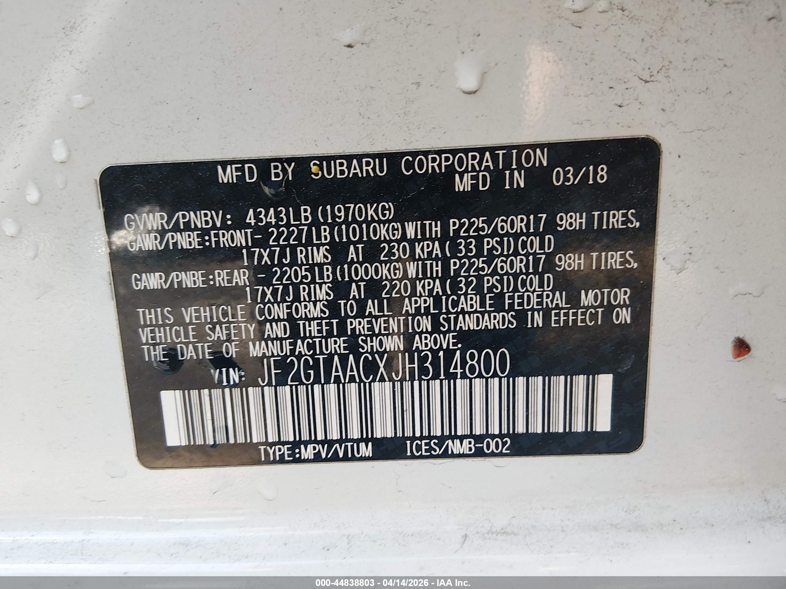 SUBARU CROSSTREK image 9