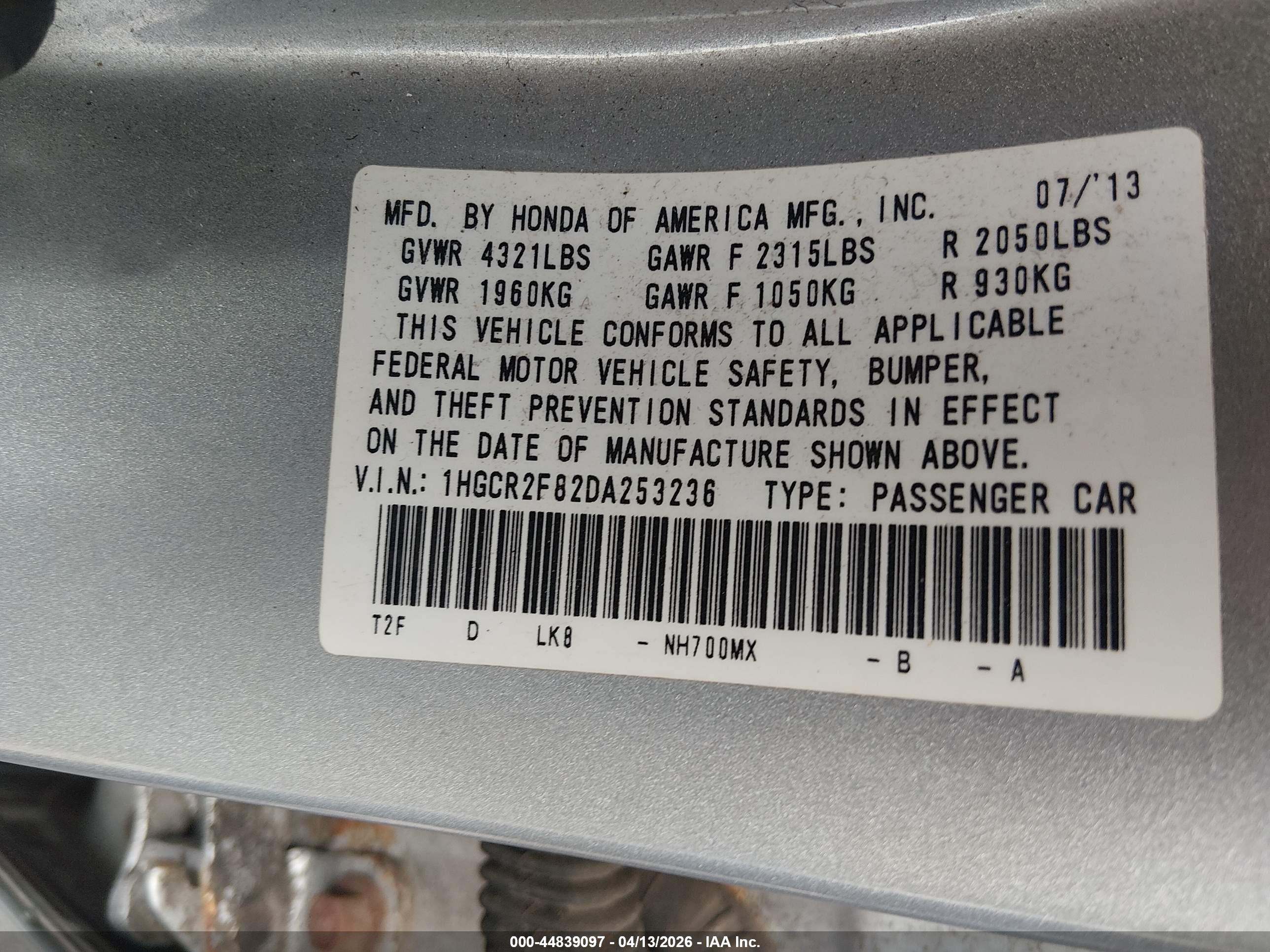 HONDA ACCORD image 9