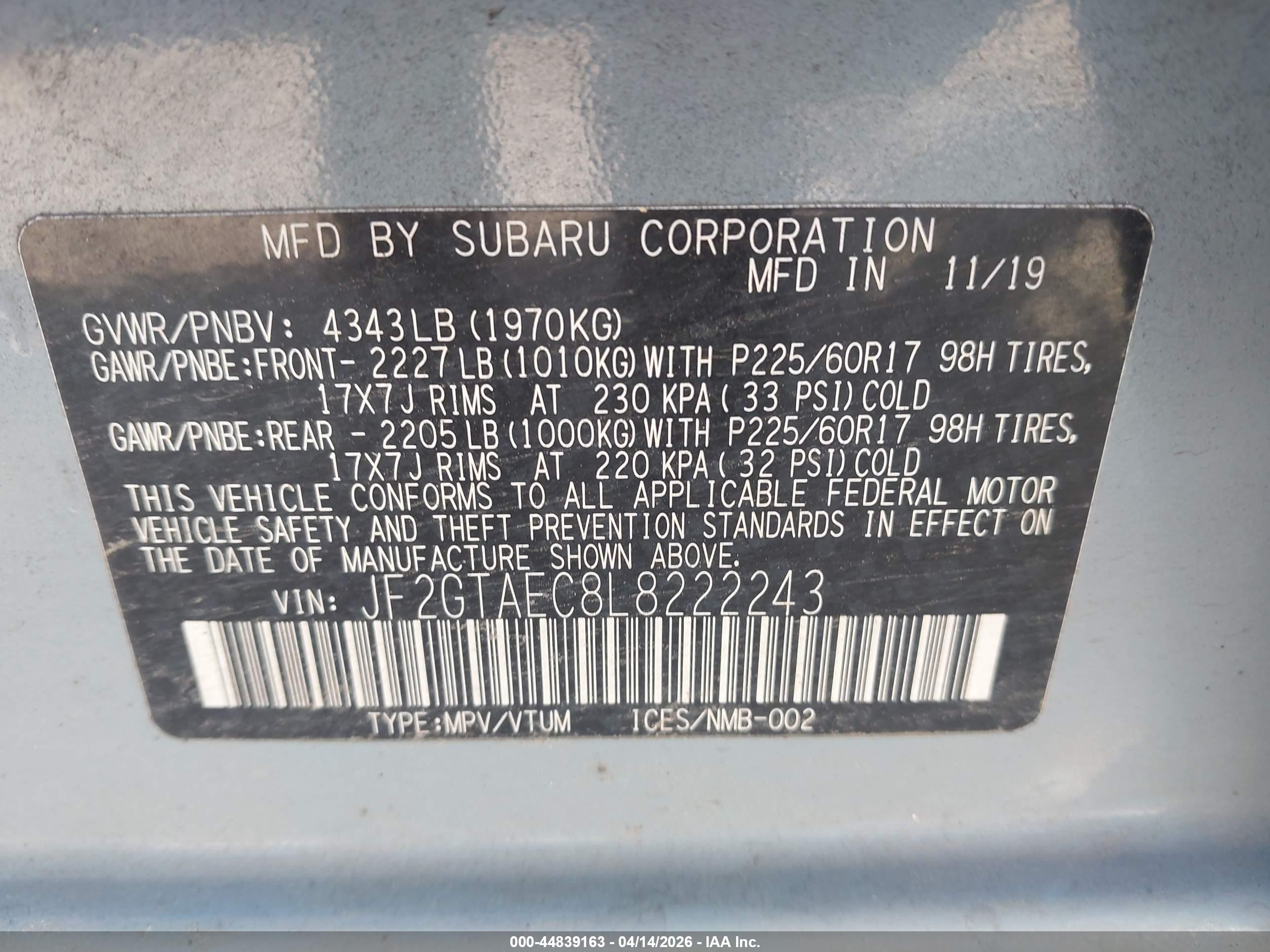SUBARU CROSSTREK image 9