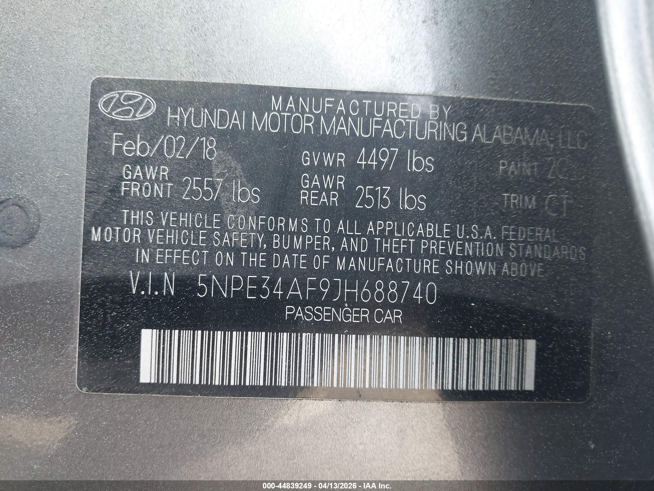 HYUNDAI SONATA image 9