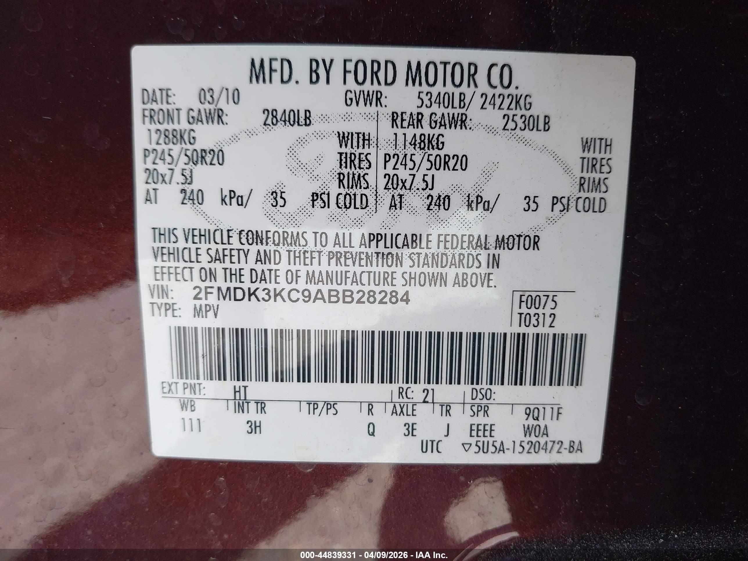 FORD EDGE image 9