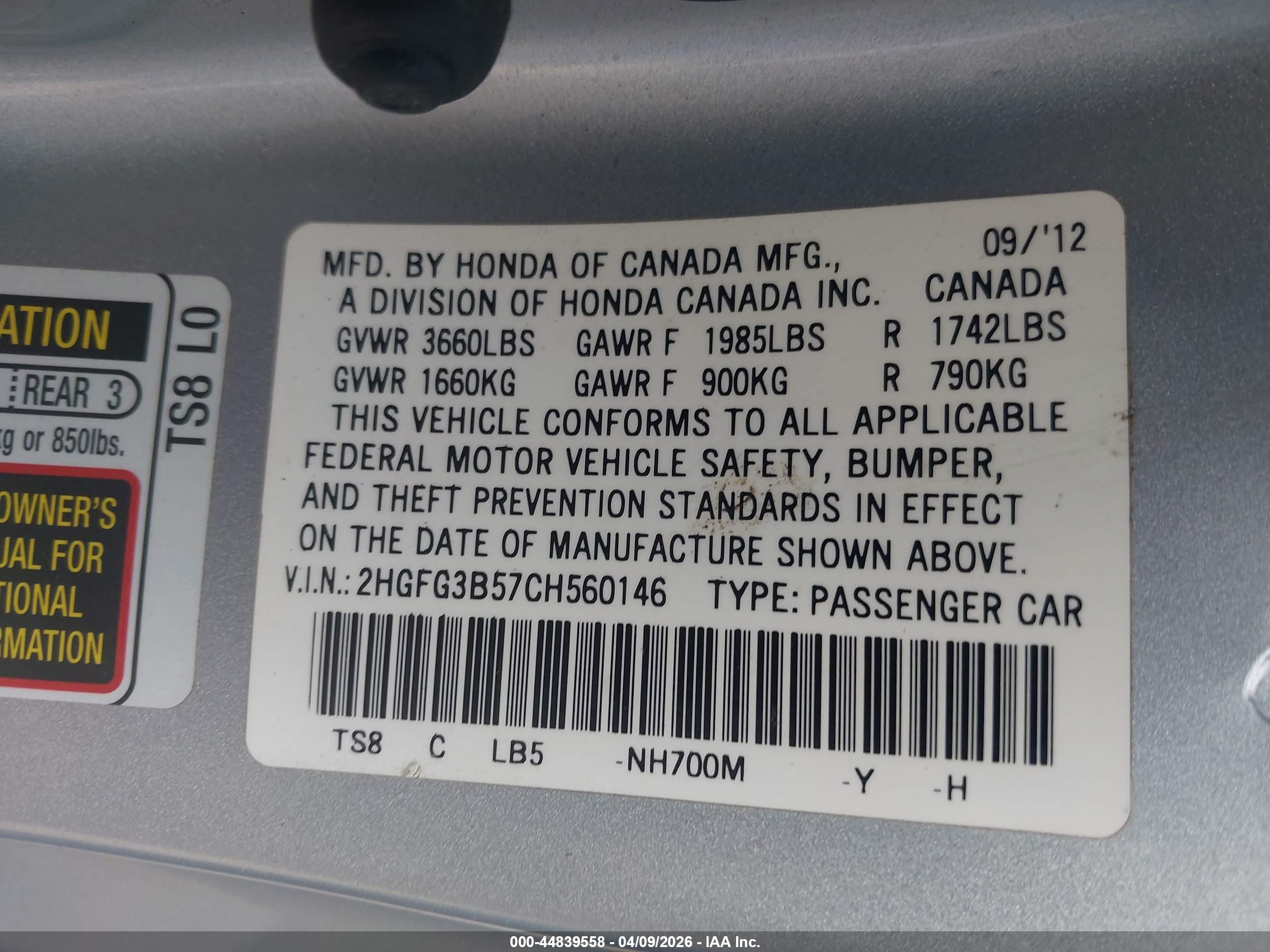 HONDA CIVIC image 9