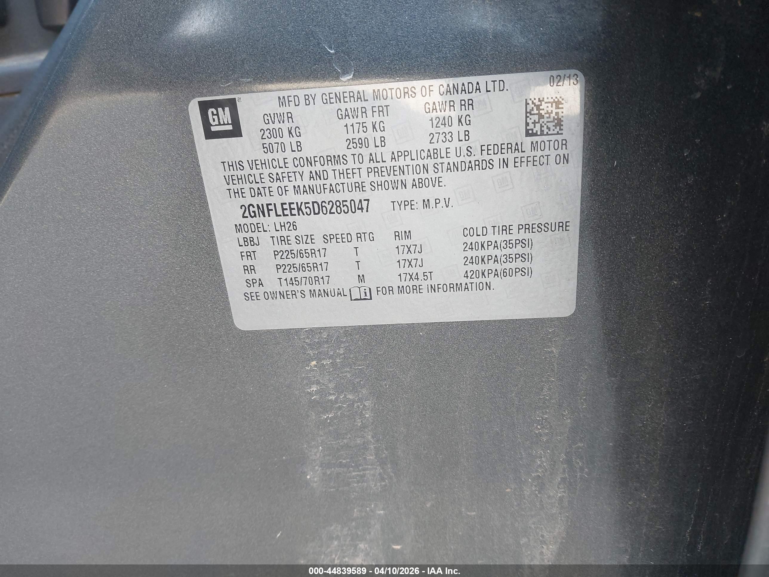 CHEVROLET EQUINOX image 9