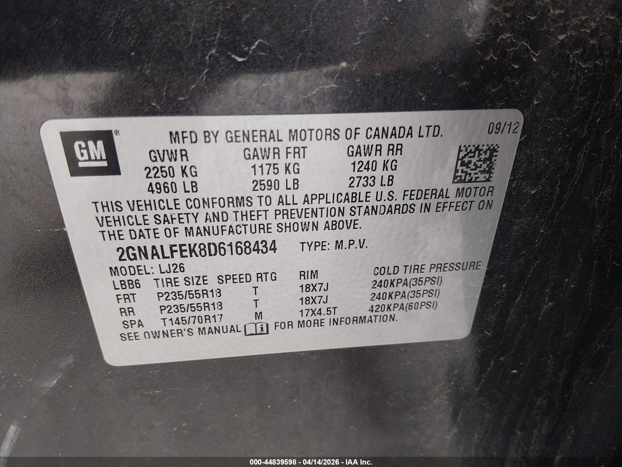 CHEVROLET EQUINOX image 9