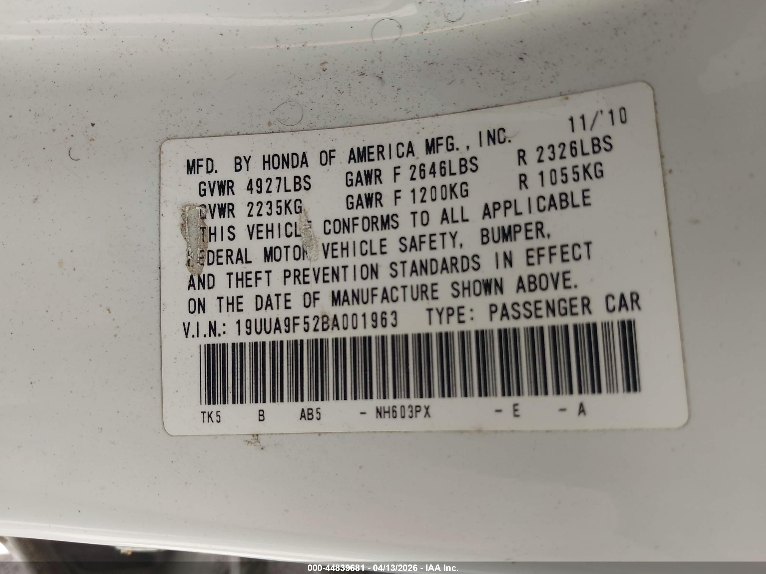 ACURA TL image 9