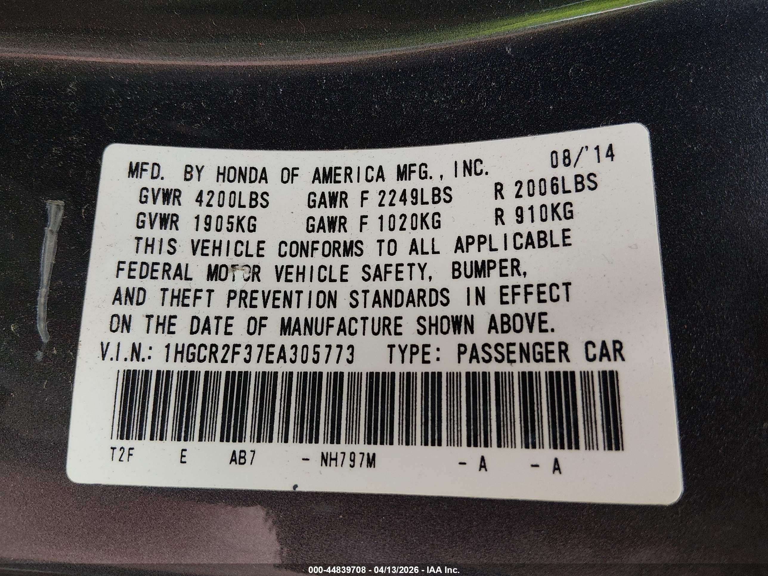 HONDA ACCORD image 9
