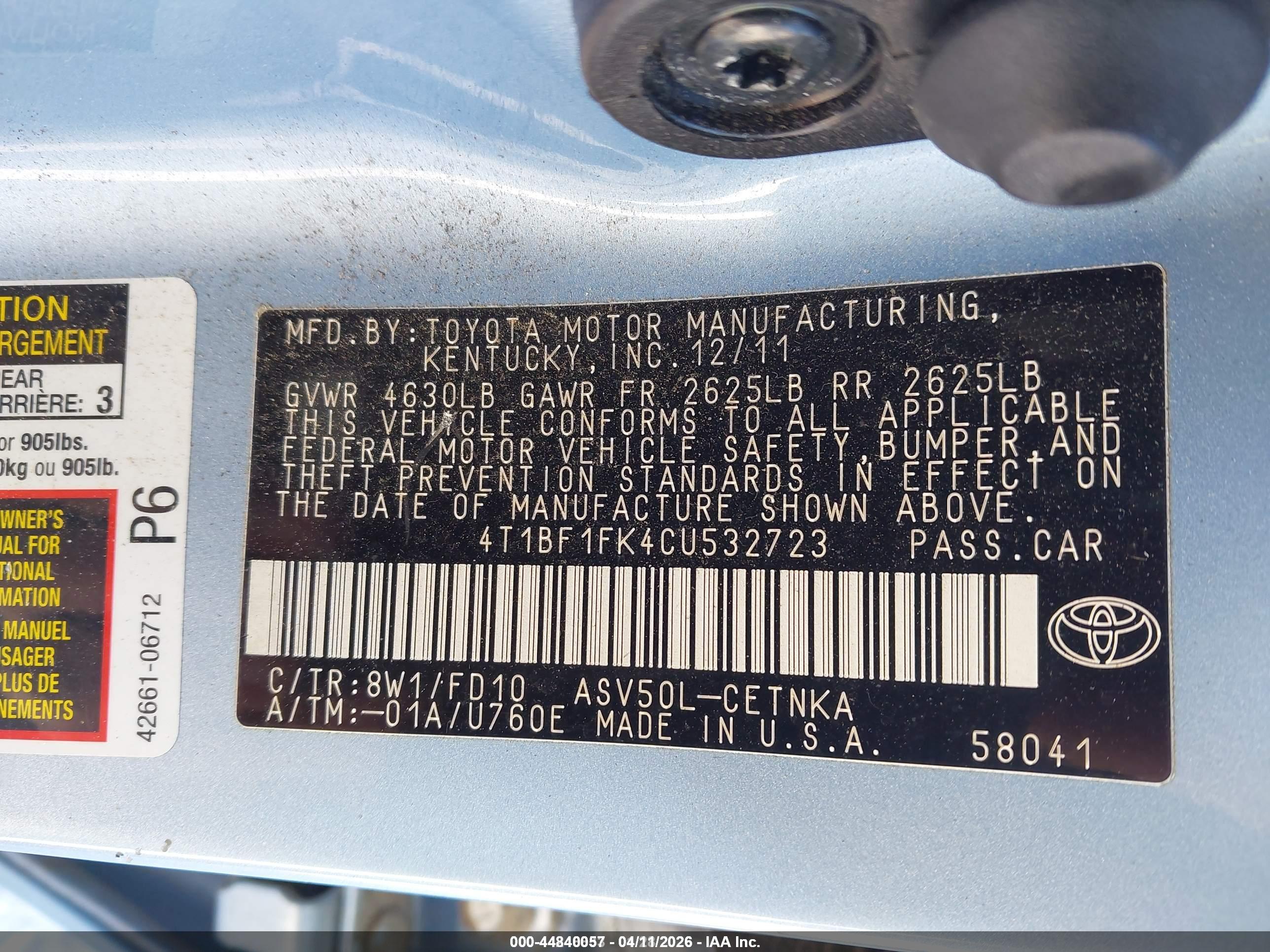 TOYOTA CAMRY image 9