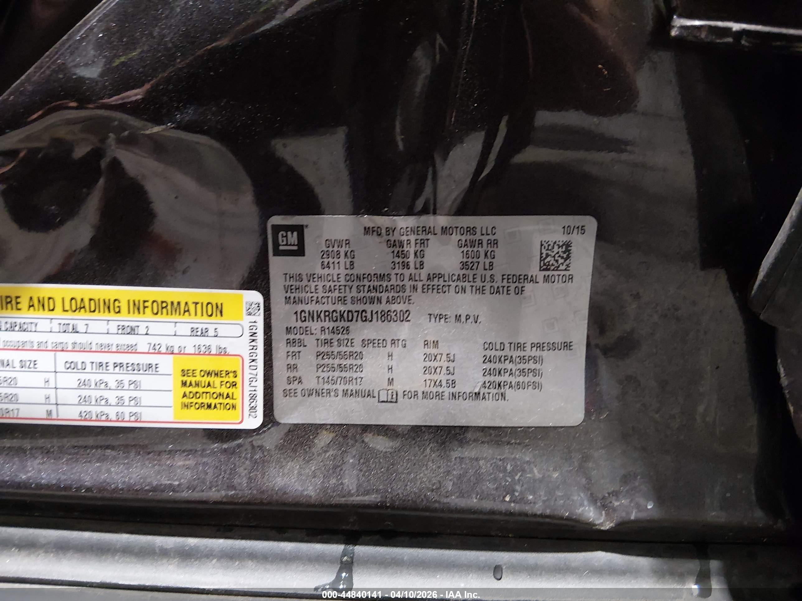 CHEVROLET TRAVERSE image 9