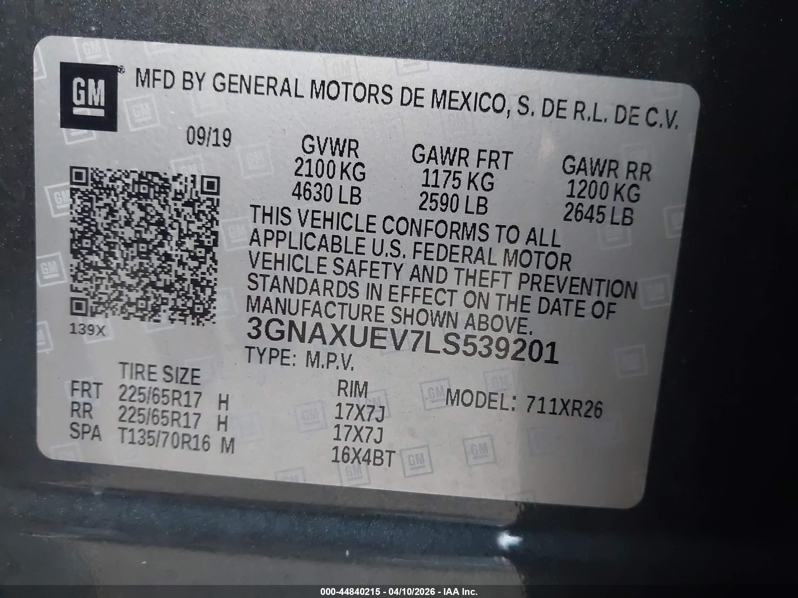 CHEVROLET EQUINOX image 9