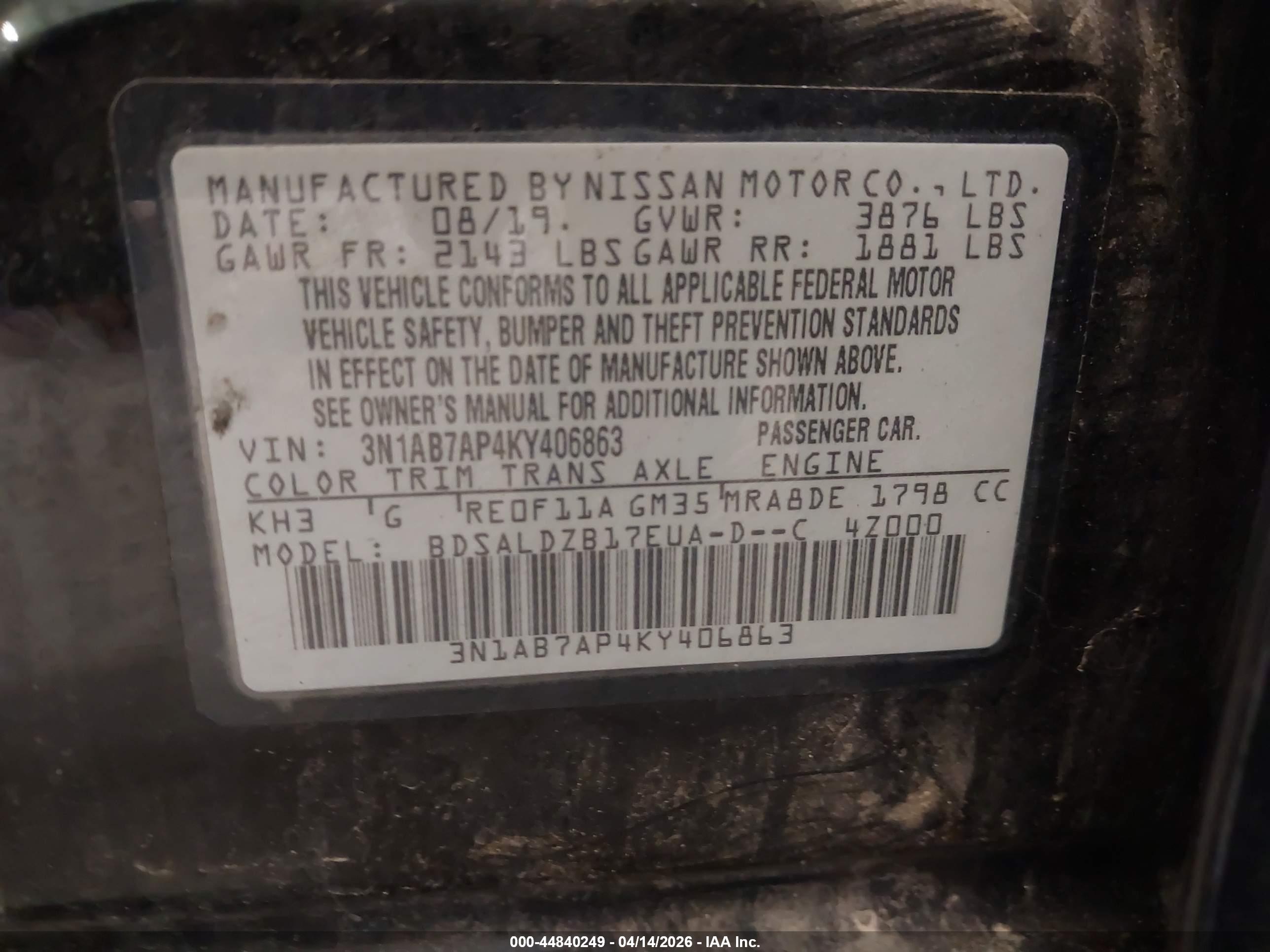 NISSAN SENTRA image 9
