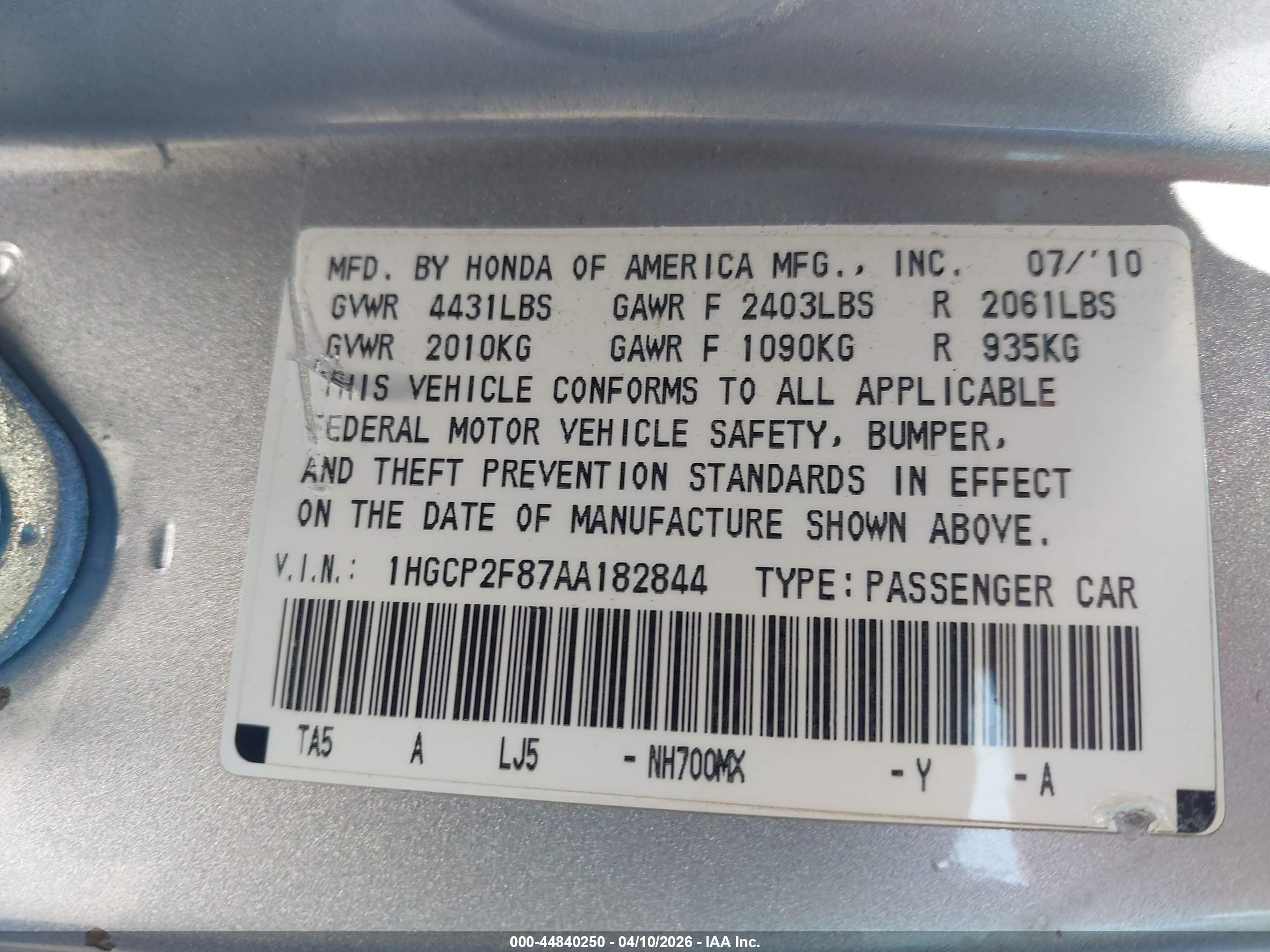 HONDA ACCORD image 9