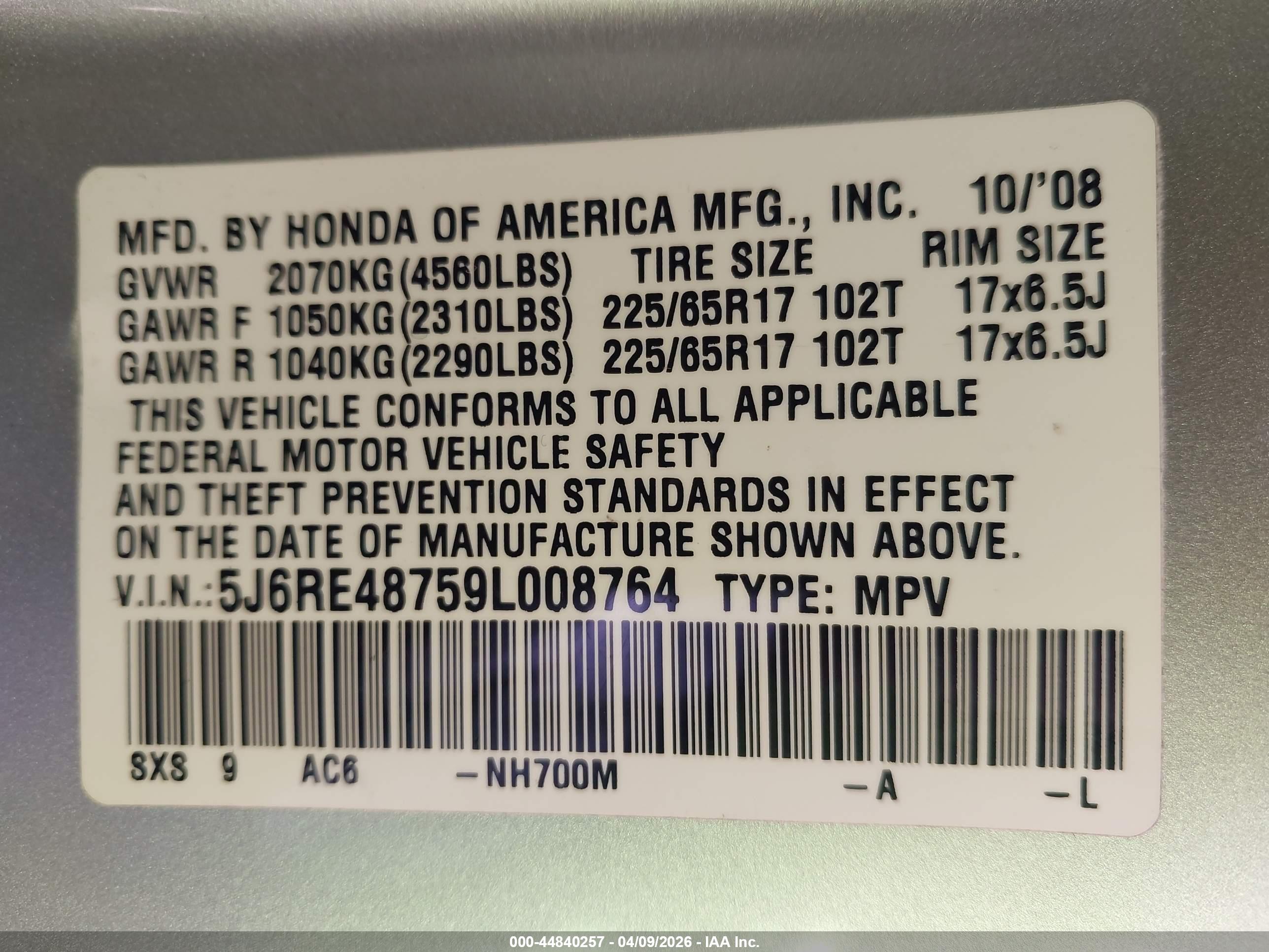 HONDA CR-V image 9