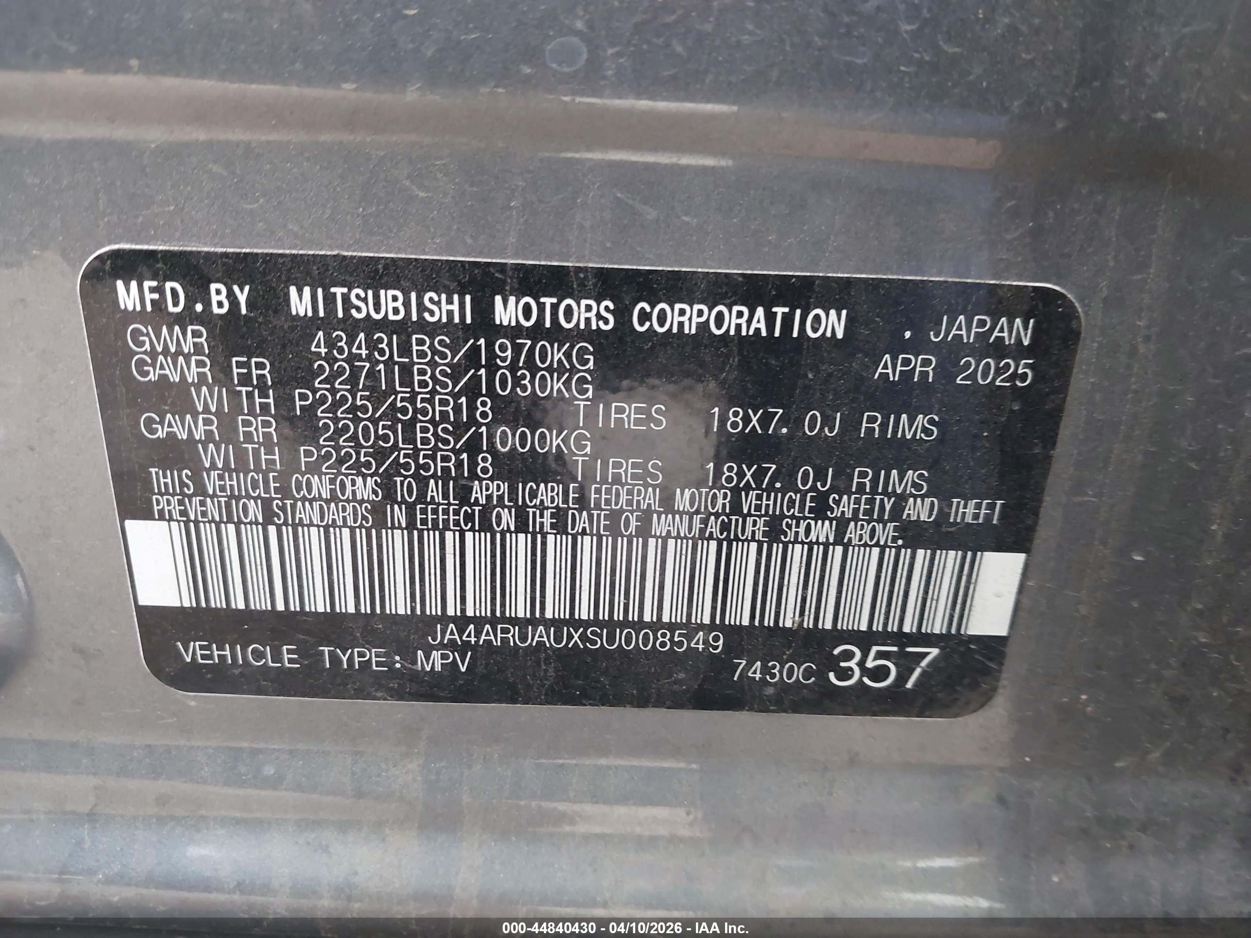 MITSUBISHI OUTLANDER image 9
