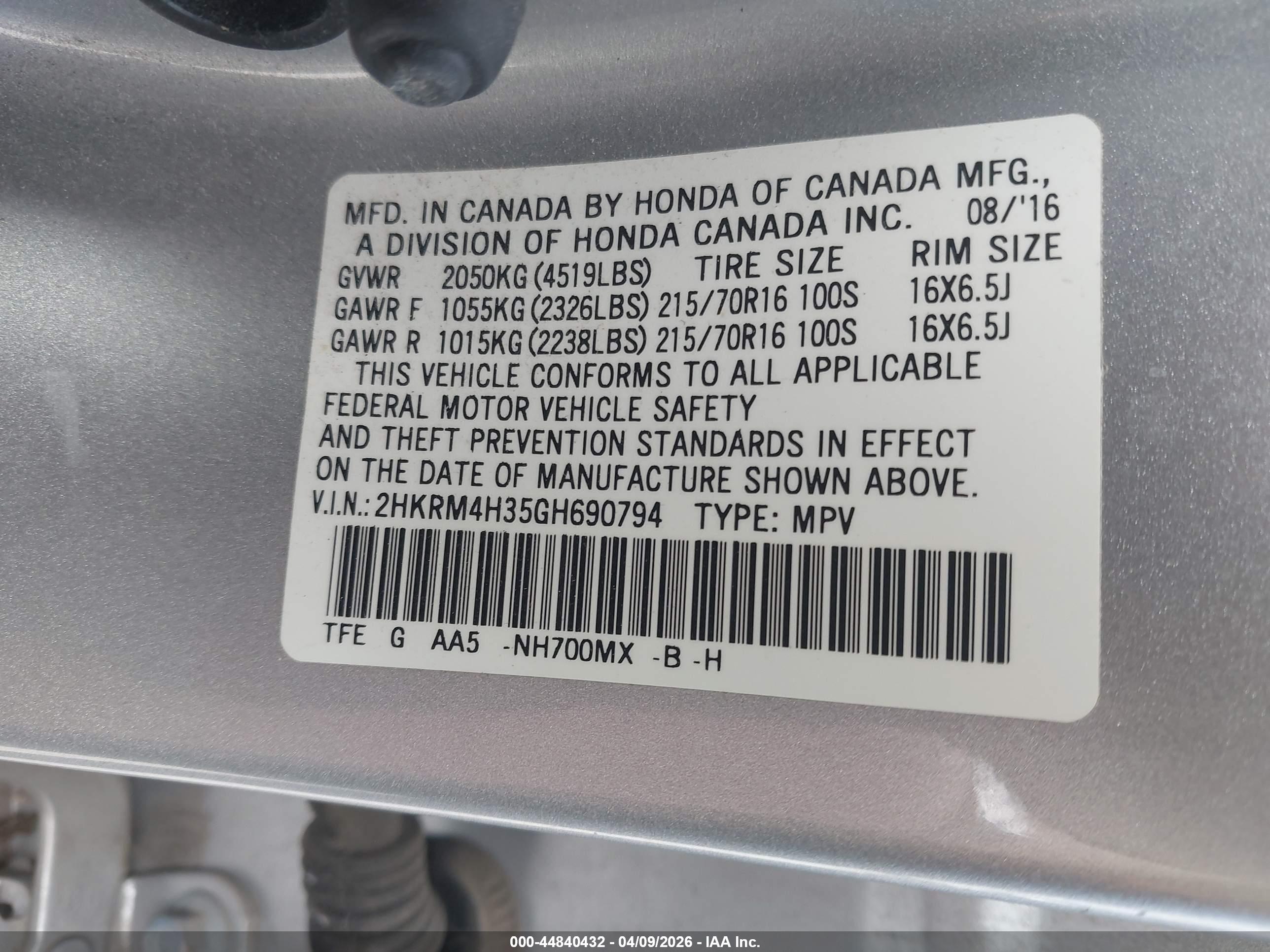 HONDA CR-V image 9