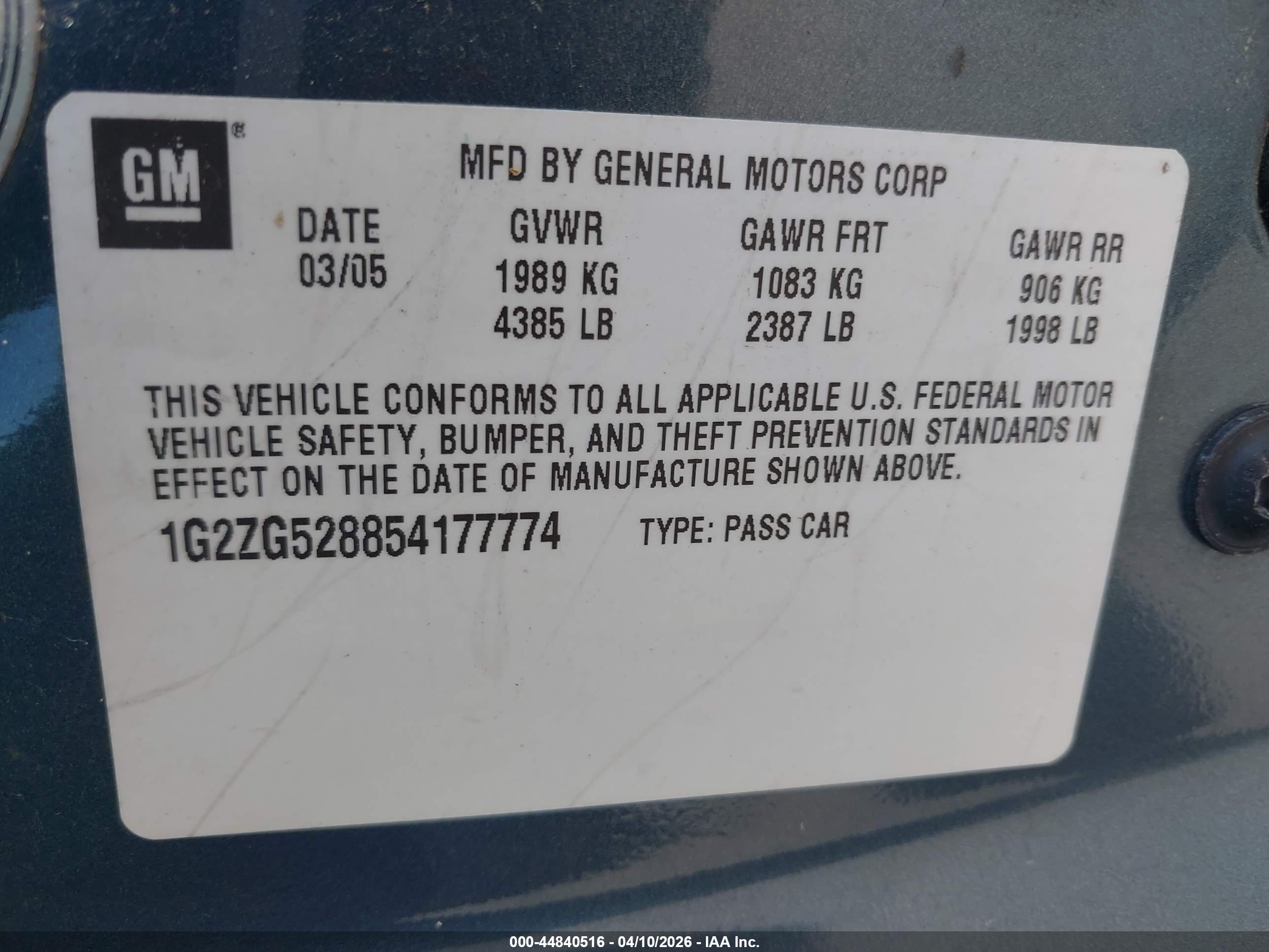 PONTIAC G6 image 9