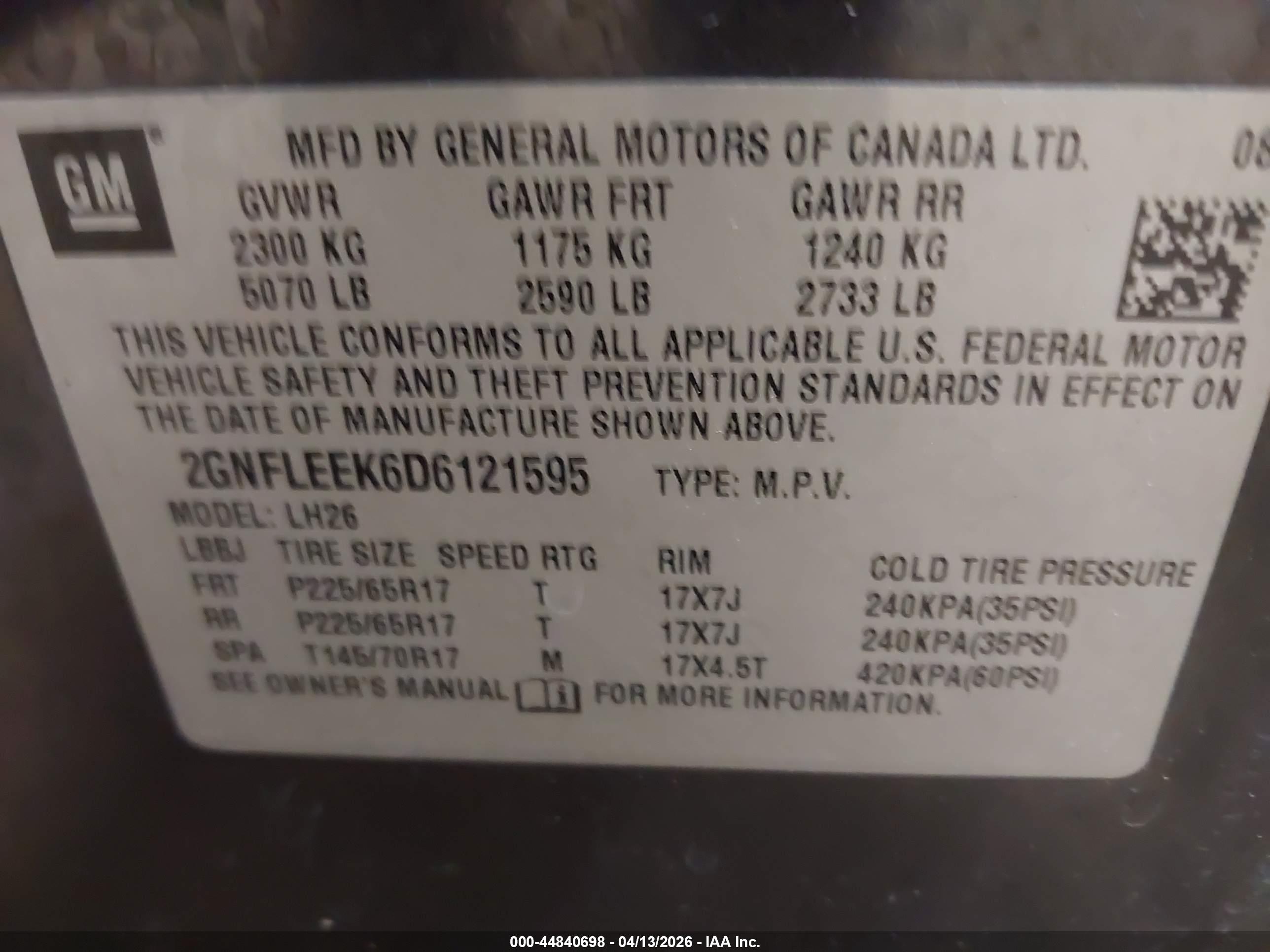 CHEVROLET EQUINOX image 9
